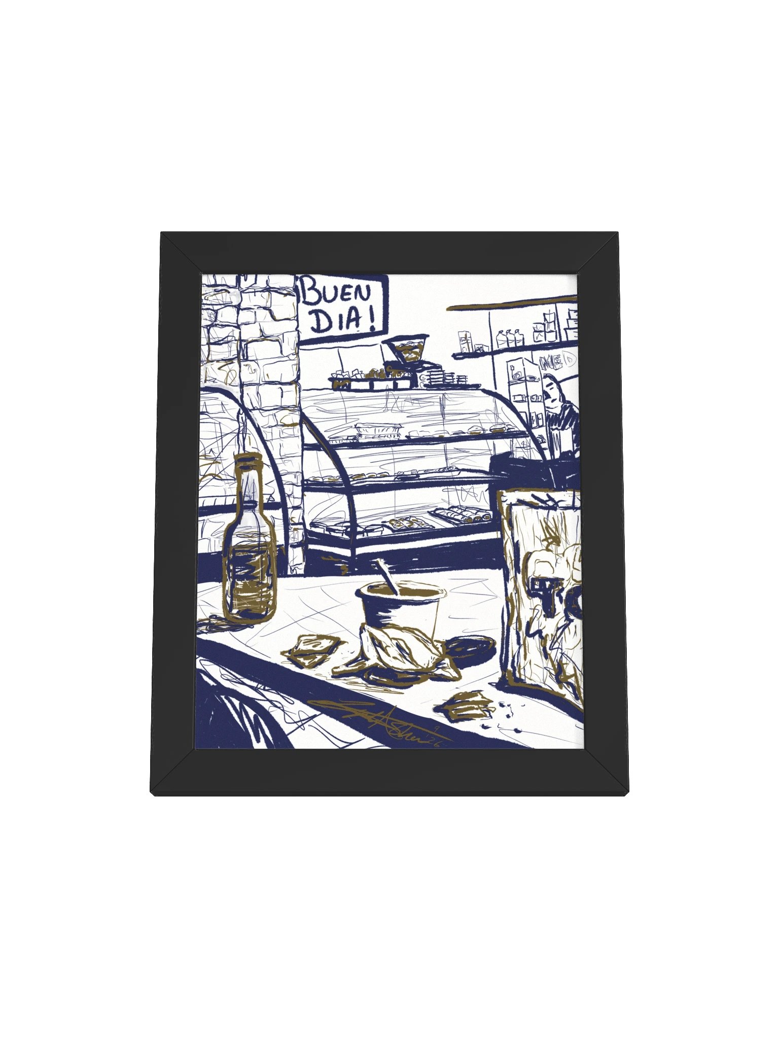 Buen día en la panadería | Framed Art Print product image (13)