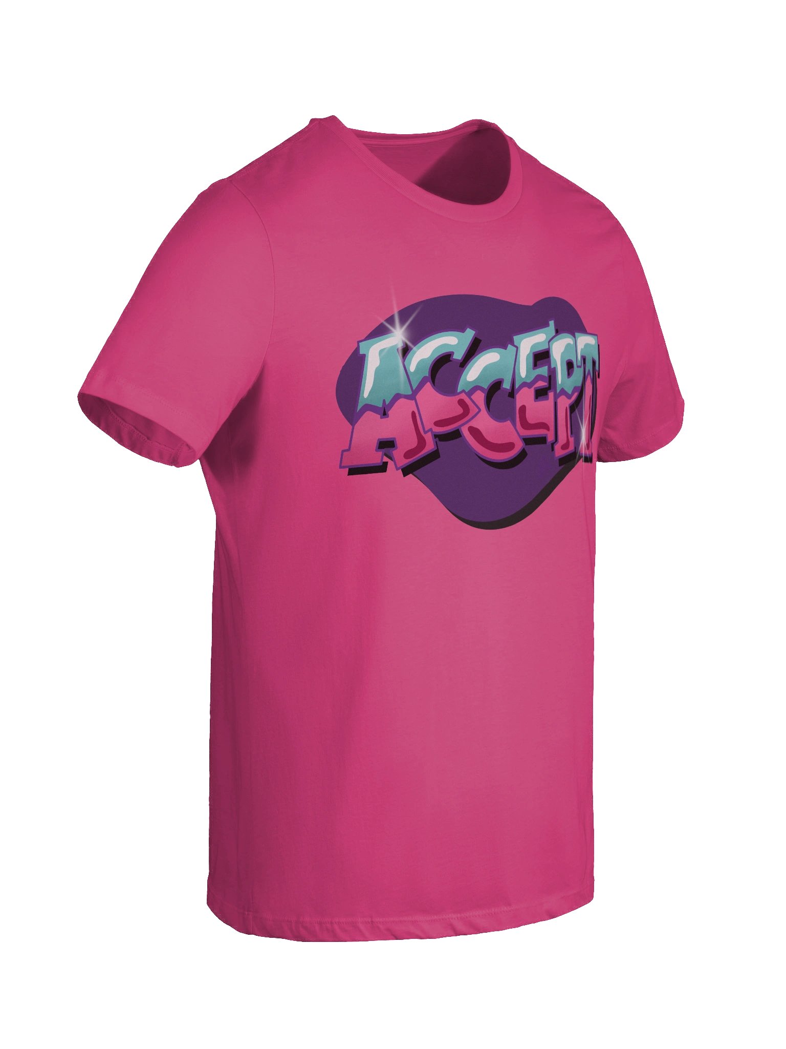 "ACCEPT" - Kawaiifiti Style - Women's Relaxed-fit T-Shirt (Light) product image (30)