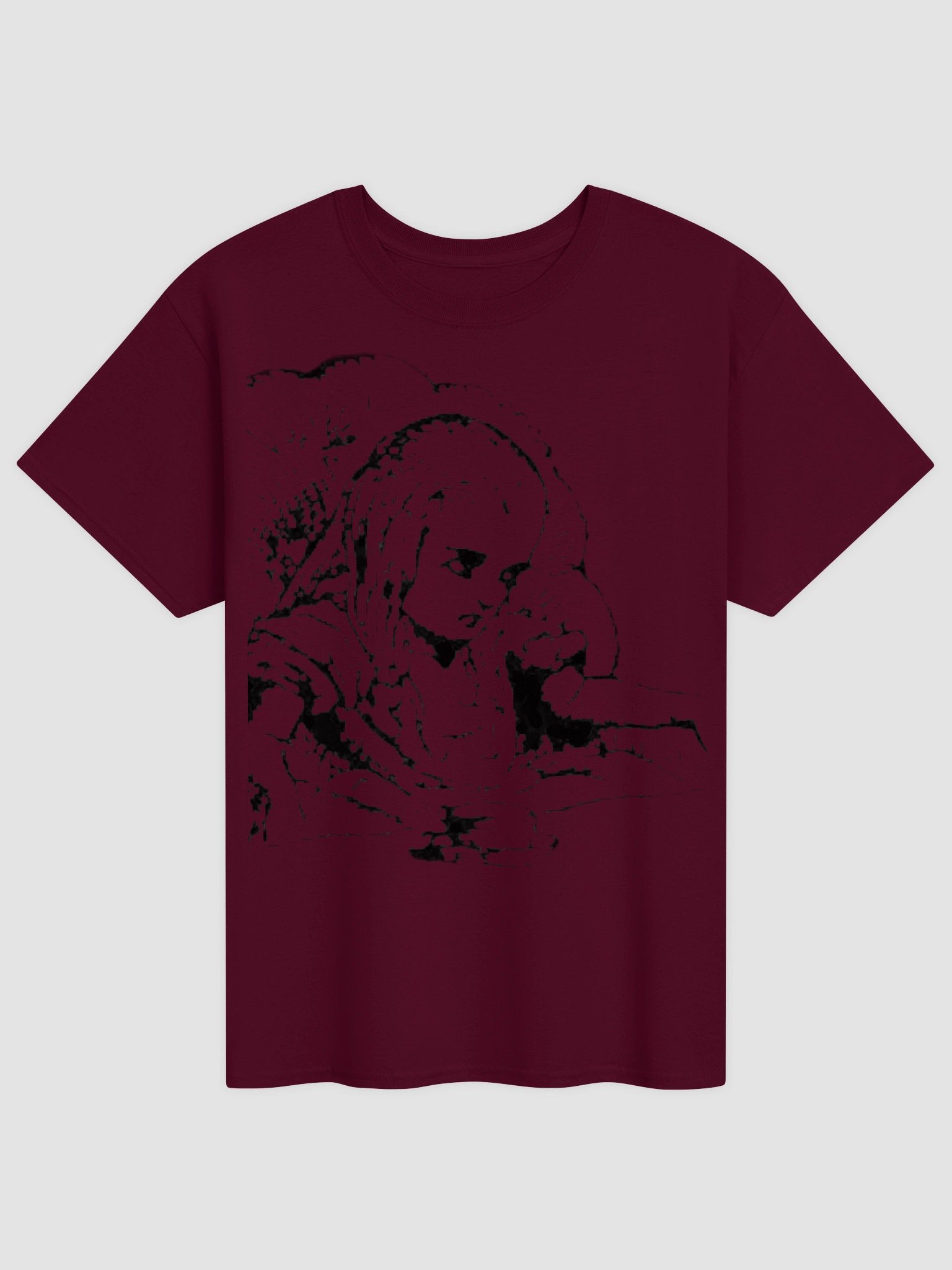Alice Mad Tea-Party Unisex Heavyweight Cotton T-Shirt, Original John Tenniel Illustration product image (1)