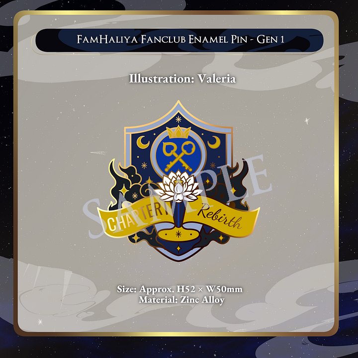 FamHaliya Fanclub Enamel Pin ~ Generation 1 product image (1)