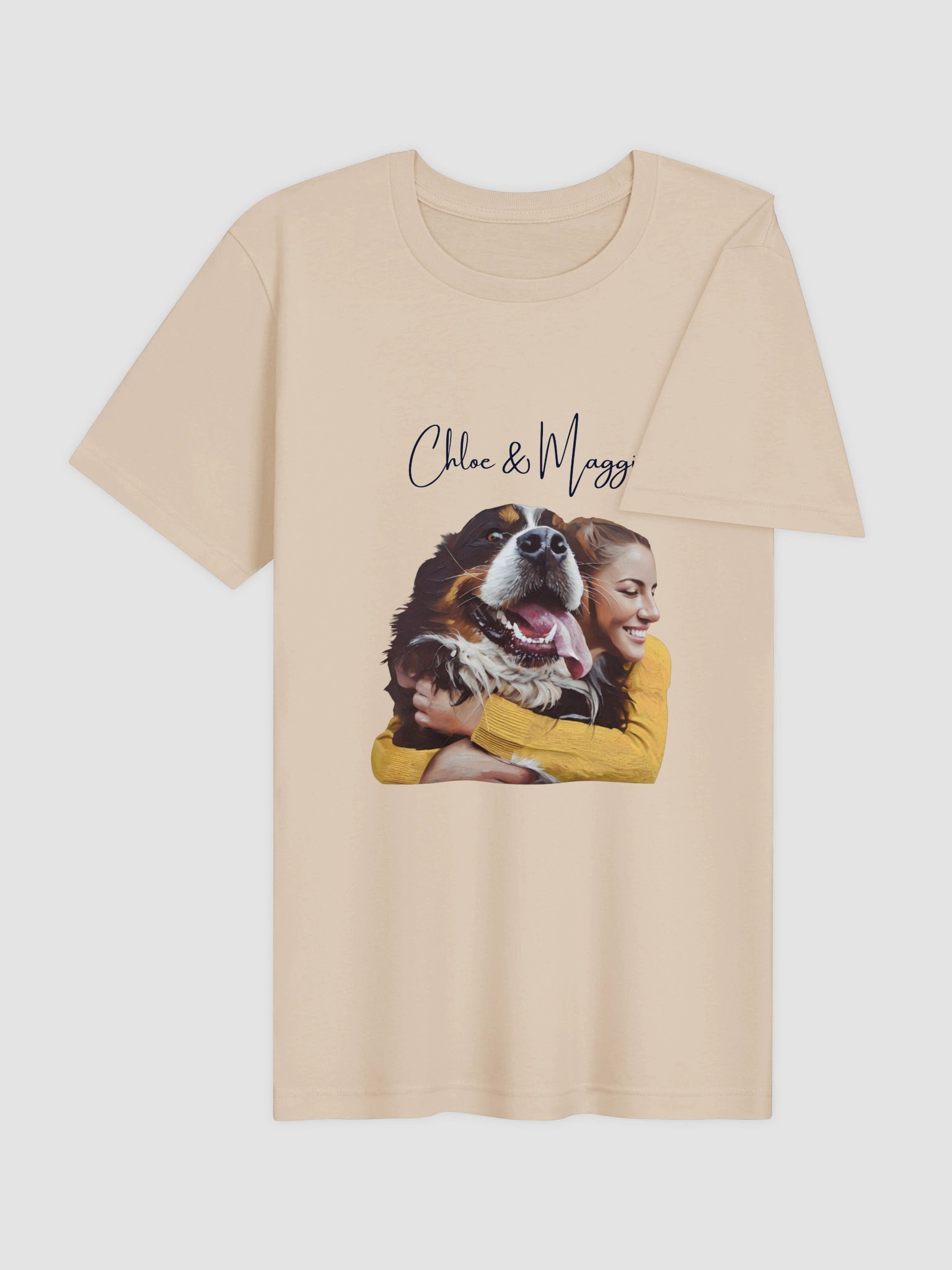 Custom Pet and Owner Photo T-Shirt product image (6)