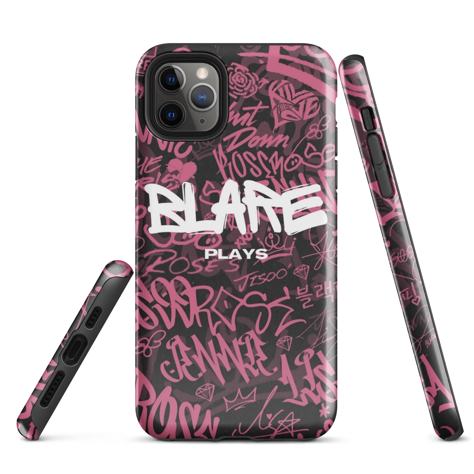 Graffiti Pop Black Pink iPhone® Tough Case product image (1)