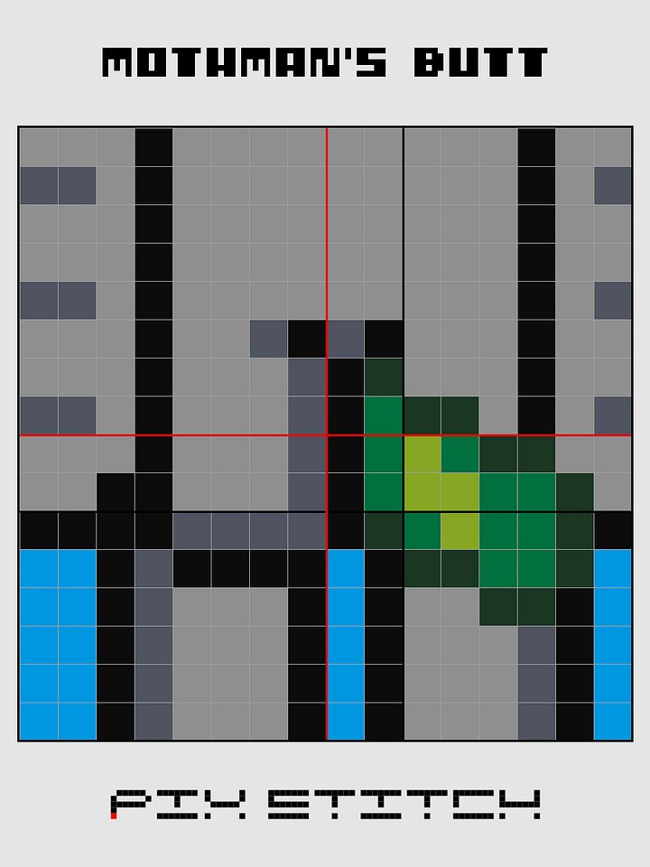 Mothman's Butt Pixel Art product image (2)
