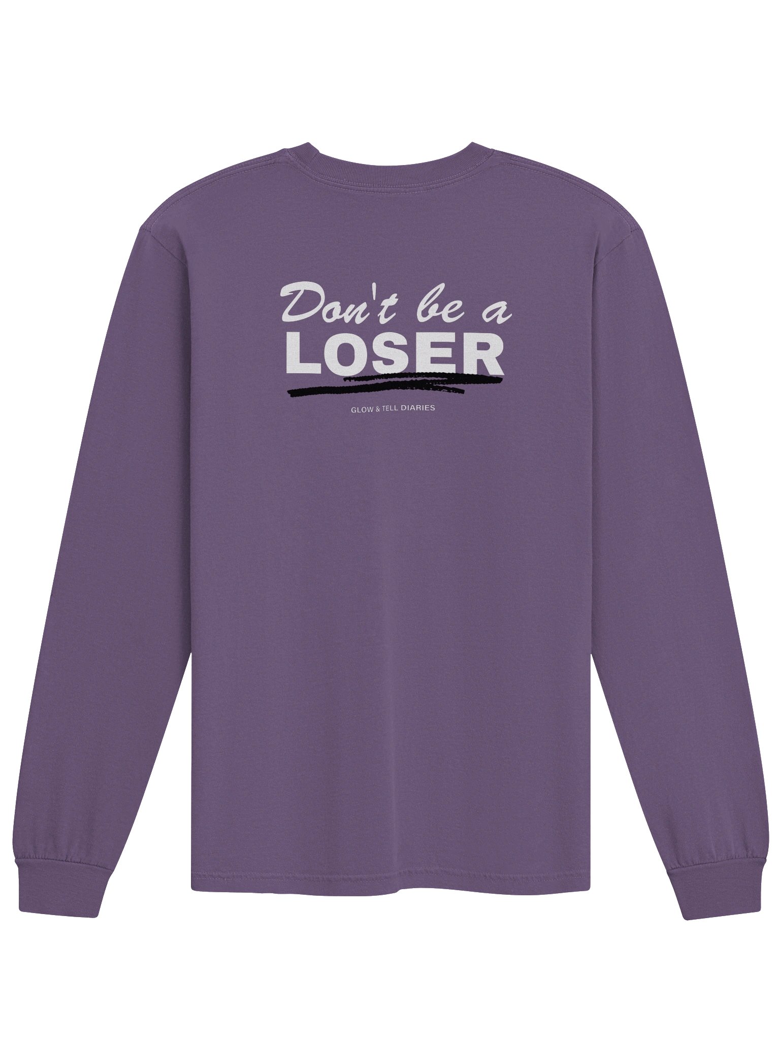 Don't be a LOSER unisex long sleeve (violet) product image (2)
