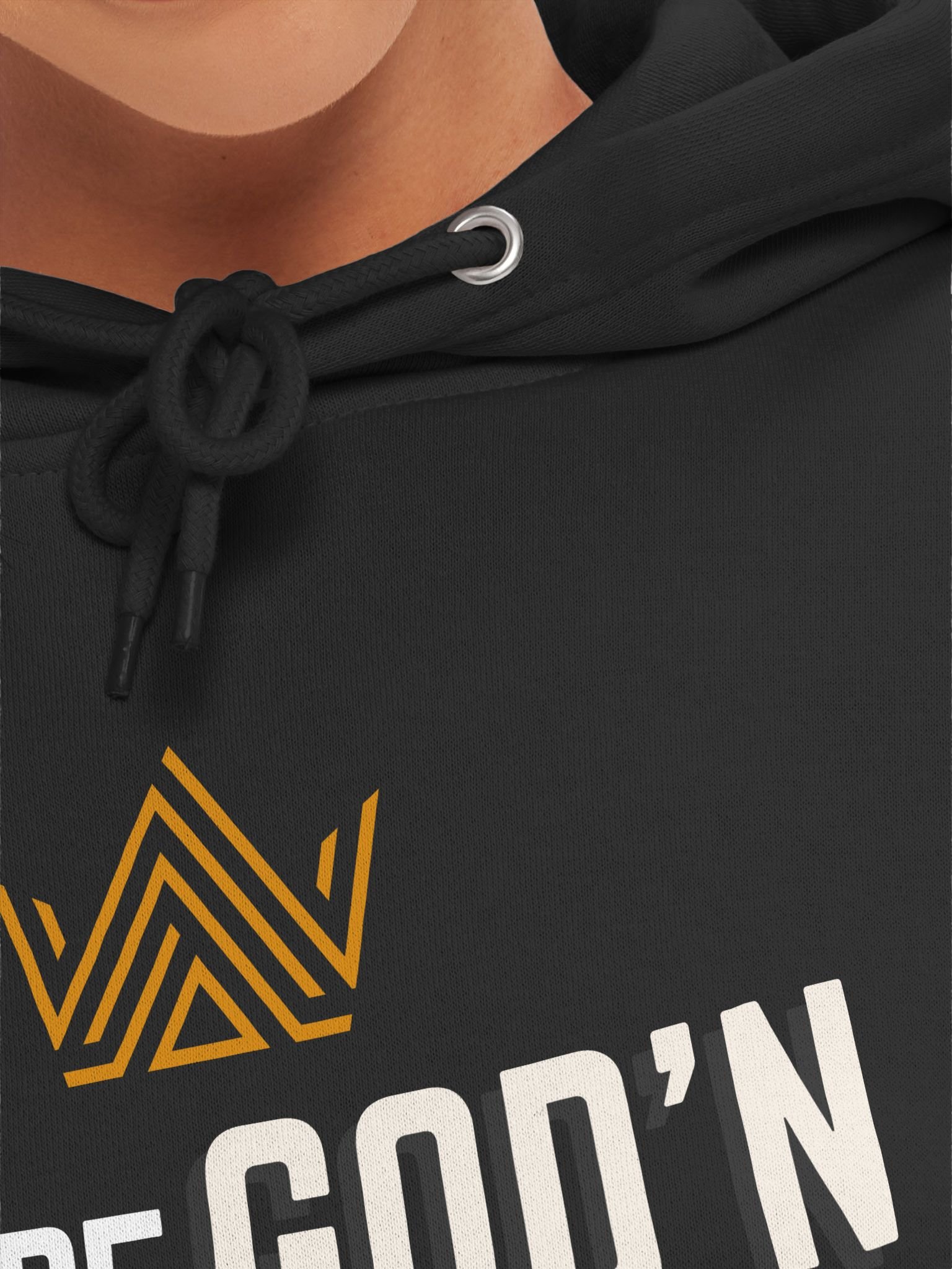 God Be God'n Hoodie (Gold & White Design)) product image (3)