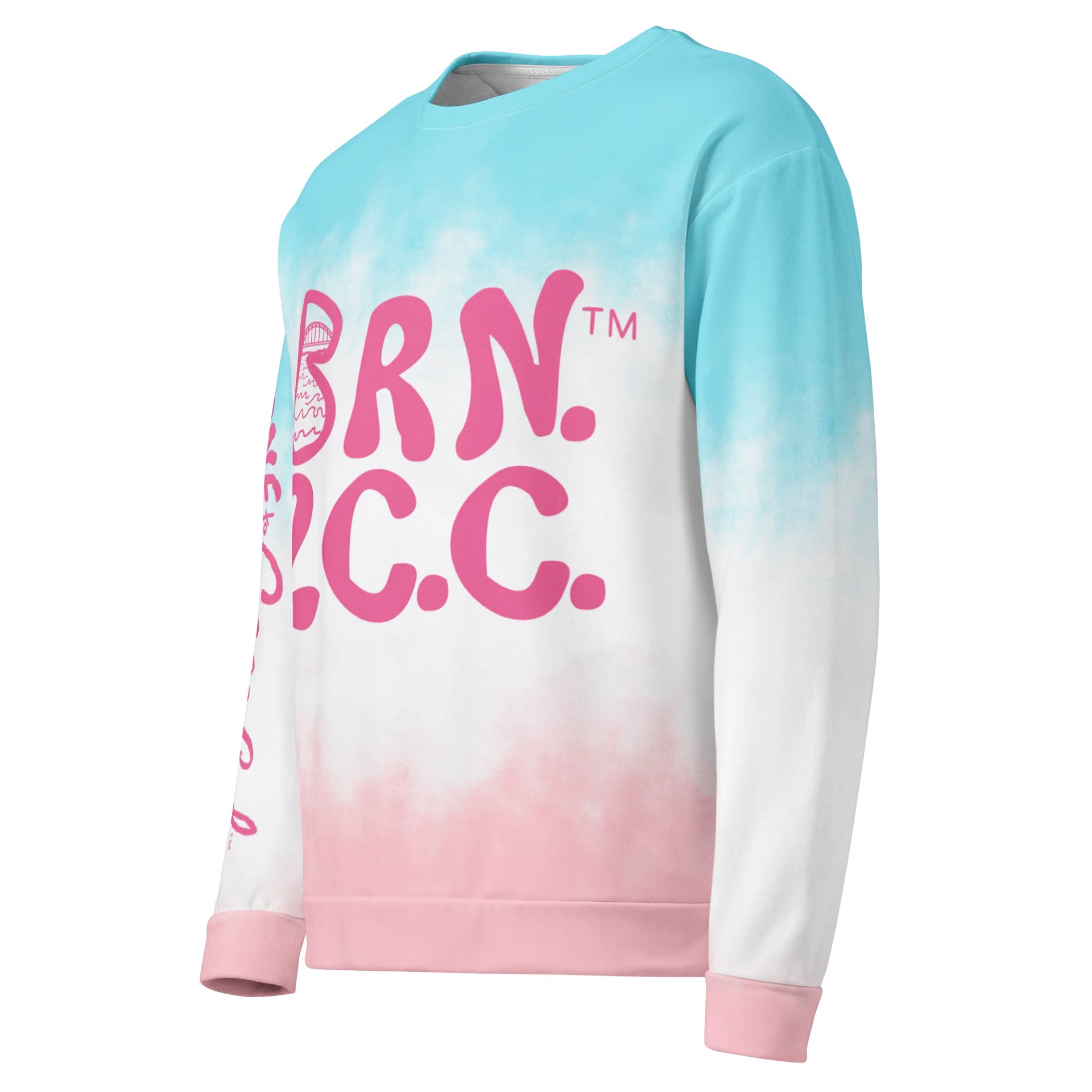 Unisex | BOURNE to Cape Cod™ Sweatshirt | Pastel Tie-Dye Vibes | BRN.2C.C.™ | Eco-Friendly Comfort product image (6)