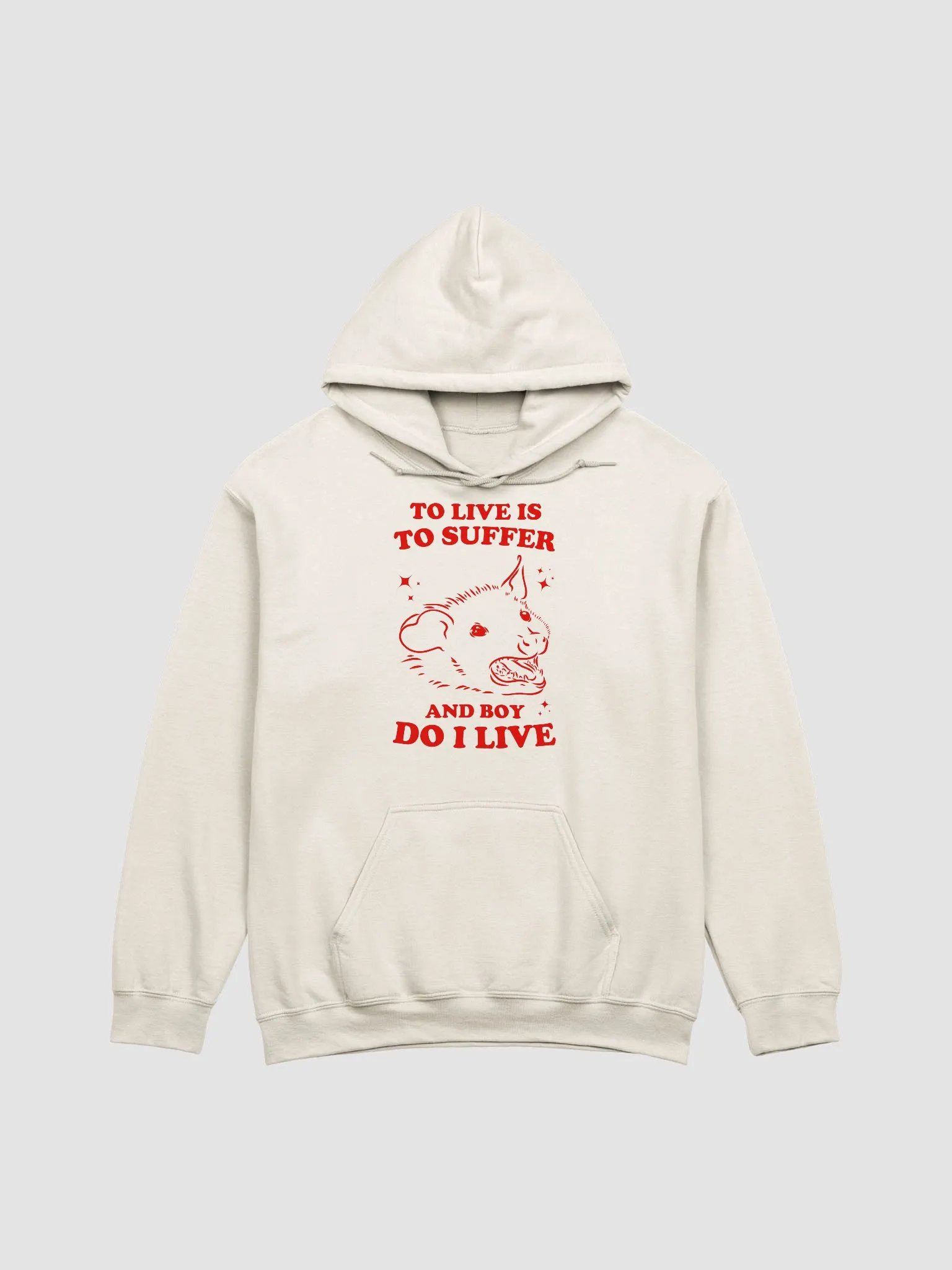 To live is to suffer and boy do I live Hoodie product image (1)