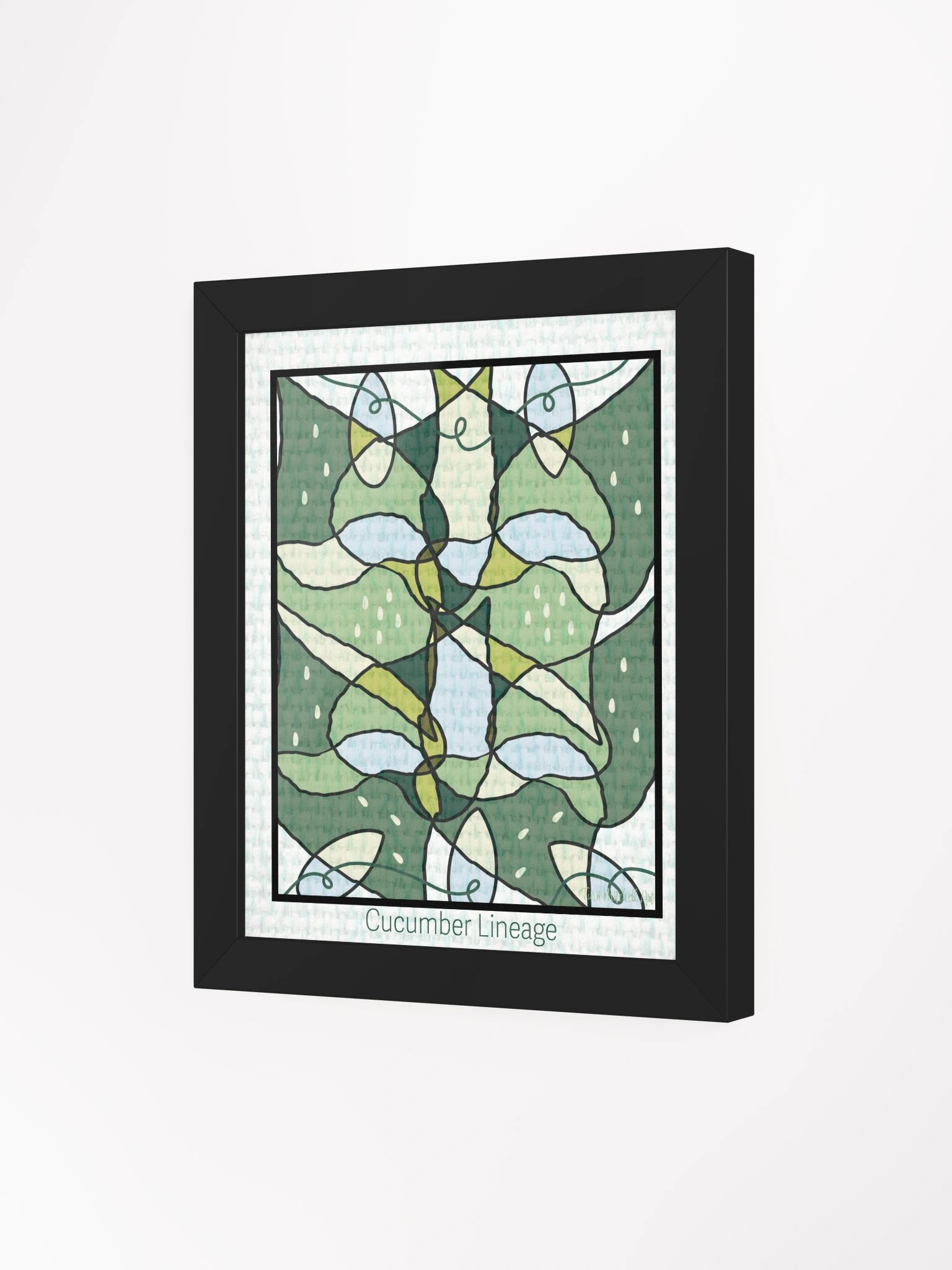 Cucumber Lineage – Framed Symmetrical Art Print product image (4)