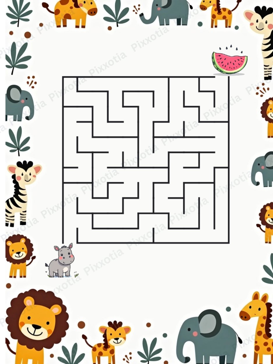 Maze Book for Kids PDF | Medium Level Mazes | Level 2 Printable product image (4)