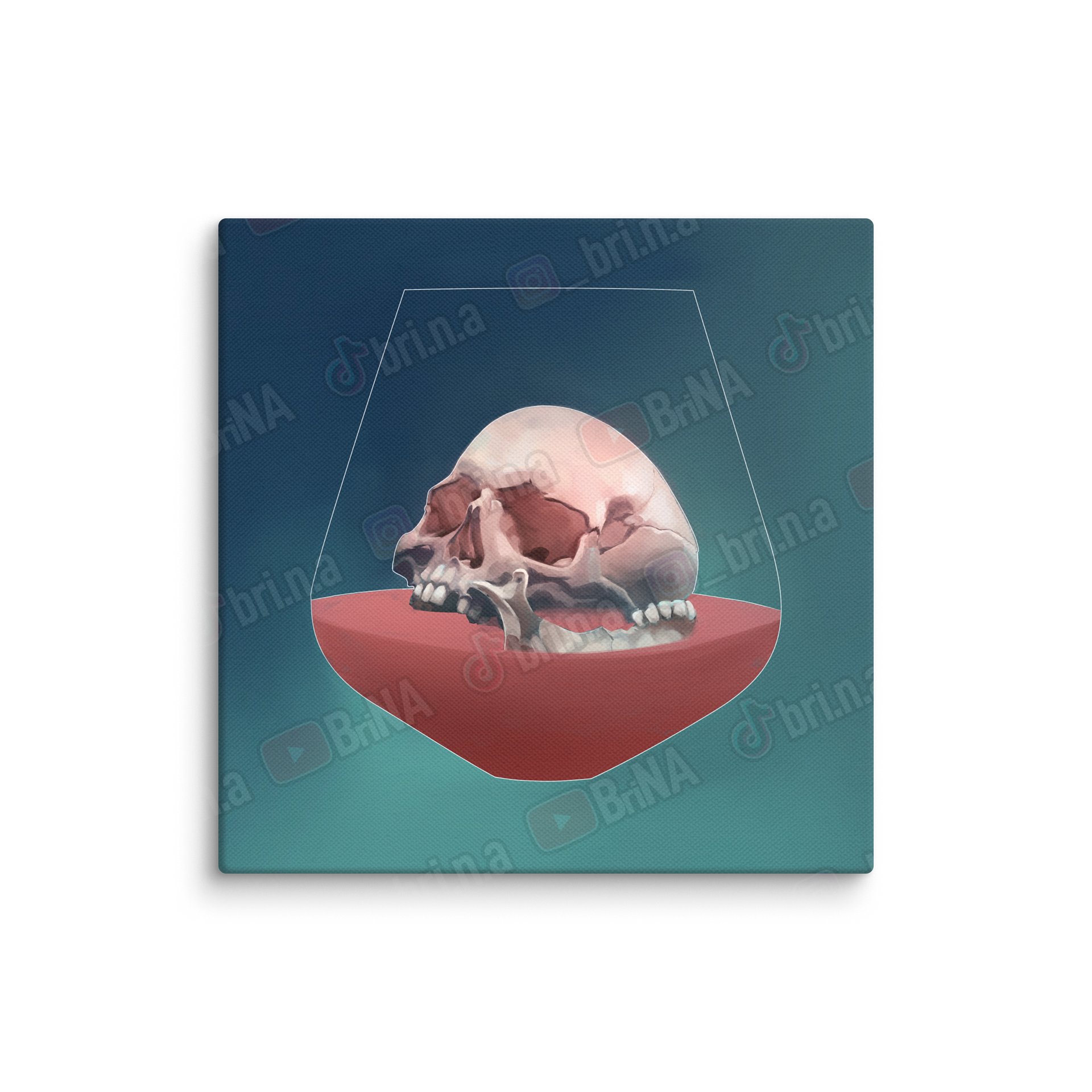 Skull Merlot - Canvas product image (1)