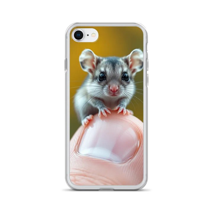 Tiny Mouse Clear iPhone Case product image (24)