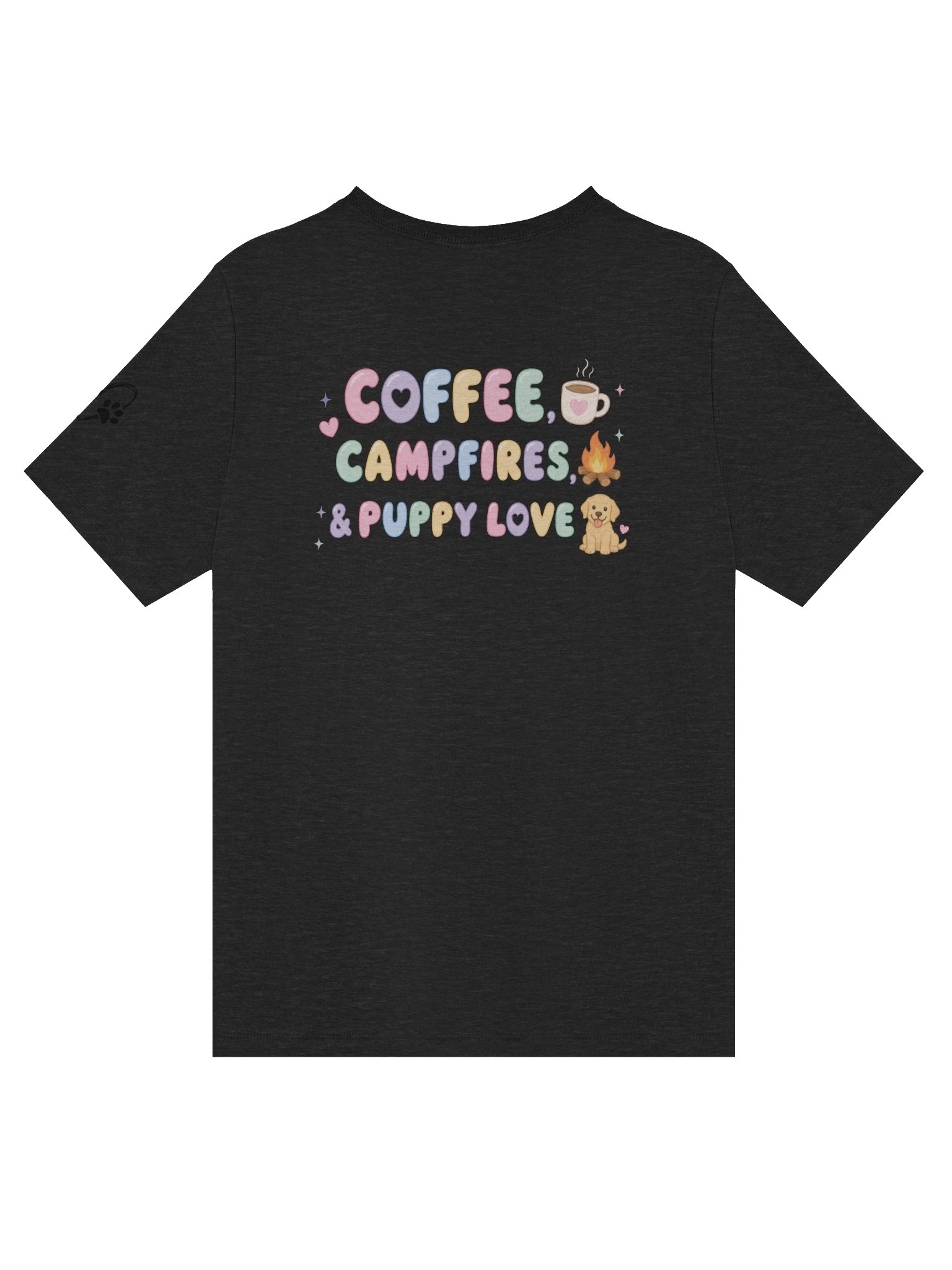 Coffee, Campfires & Dog Mom Things V-Neck Tee 🐾☕🏕️ product image (2)