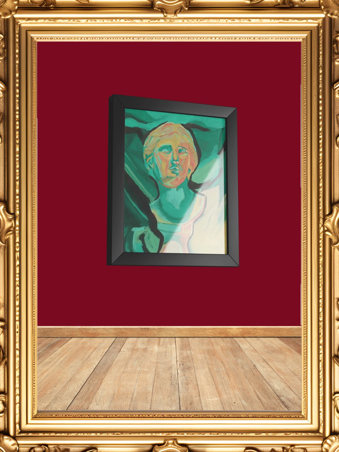 Neoclassical Turquoise Framed Print product image (6)