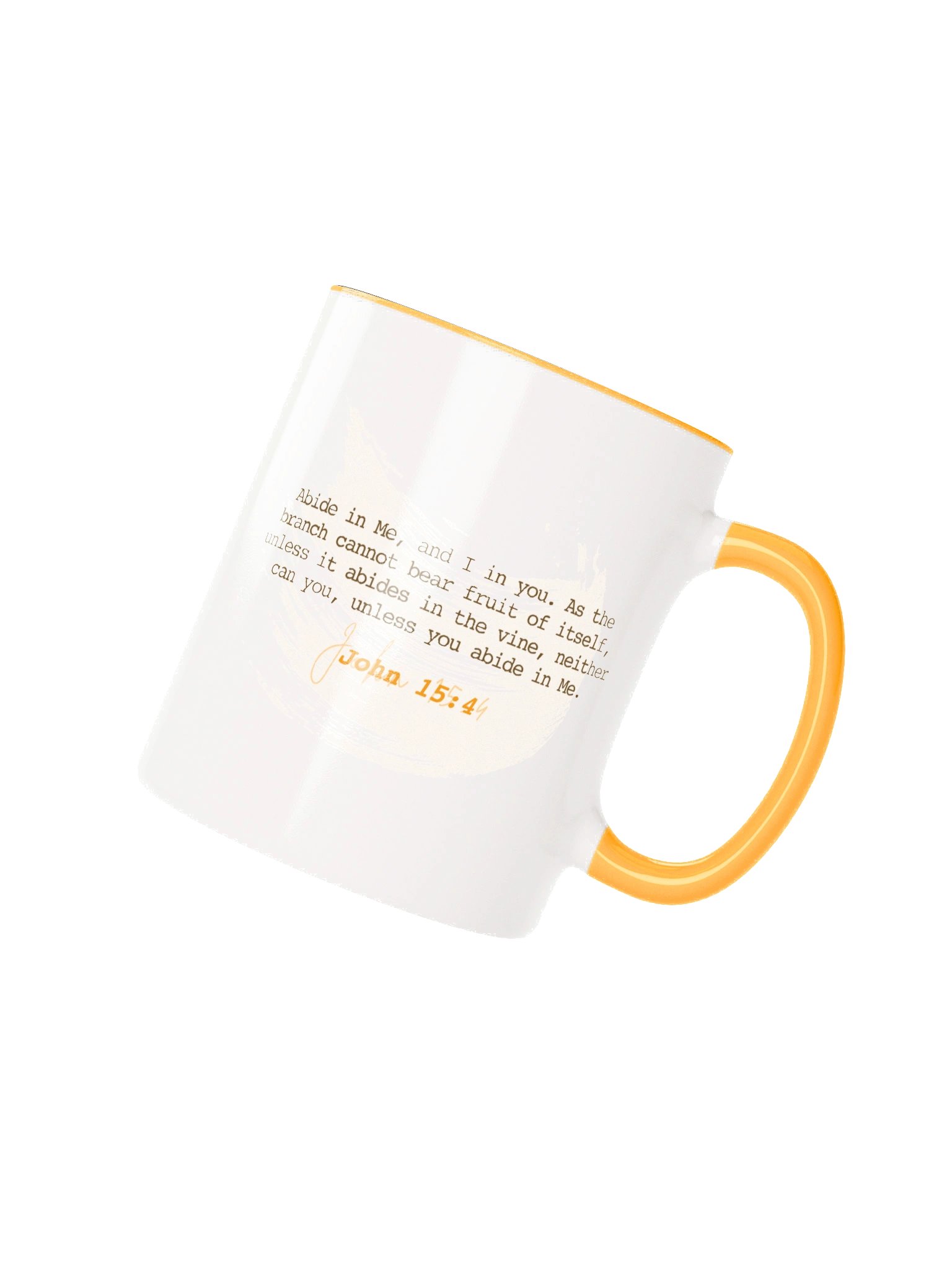 Abide In Him - White/Gold Mug product image (3)