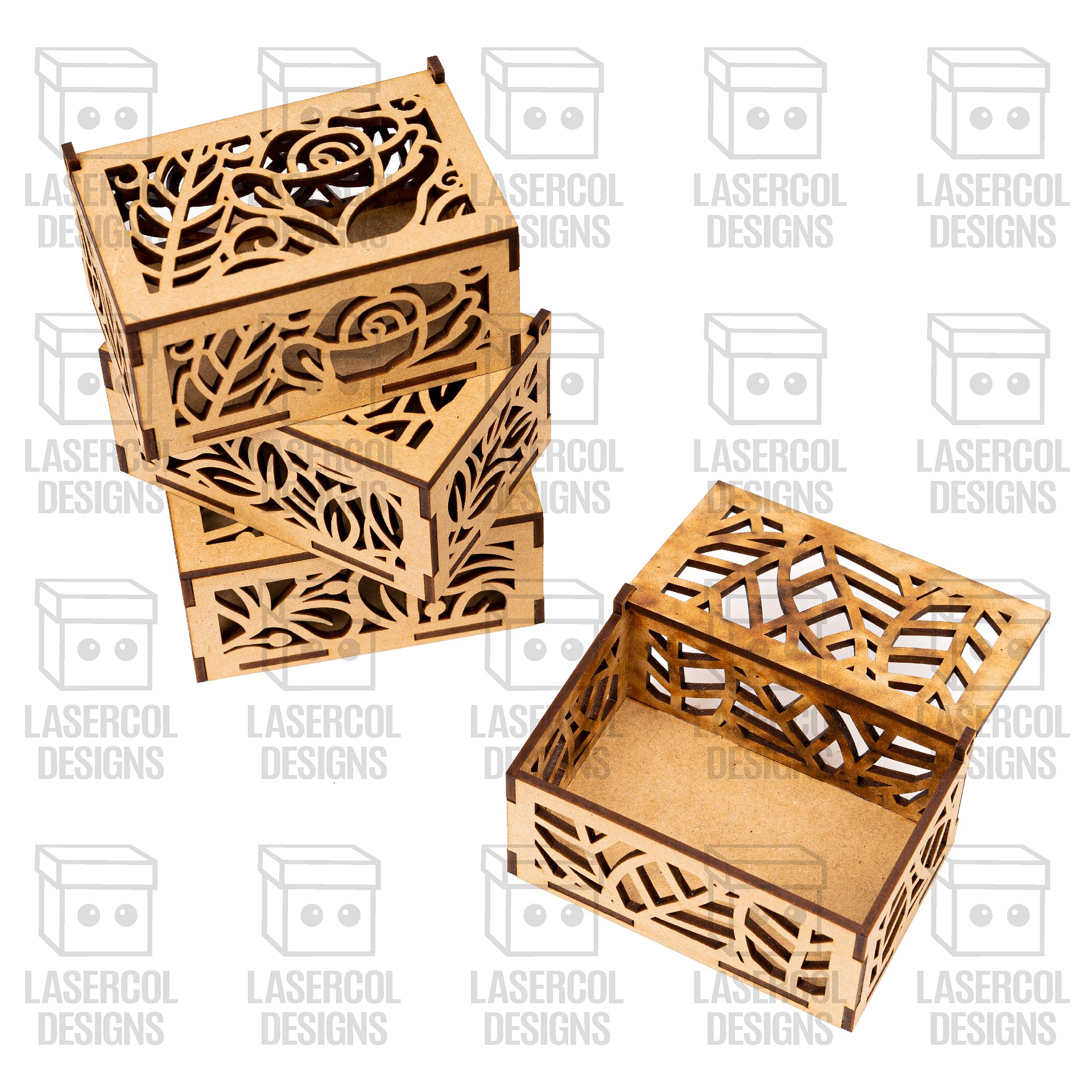 10 Boxes Set 2 (2 Sizes) - Laser Cut Files product image (9)
