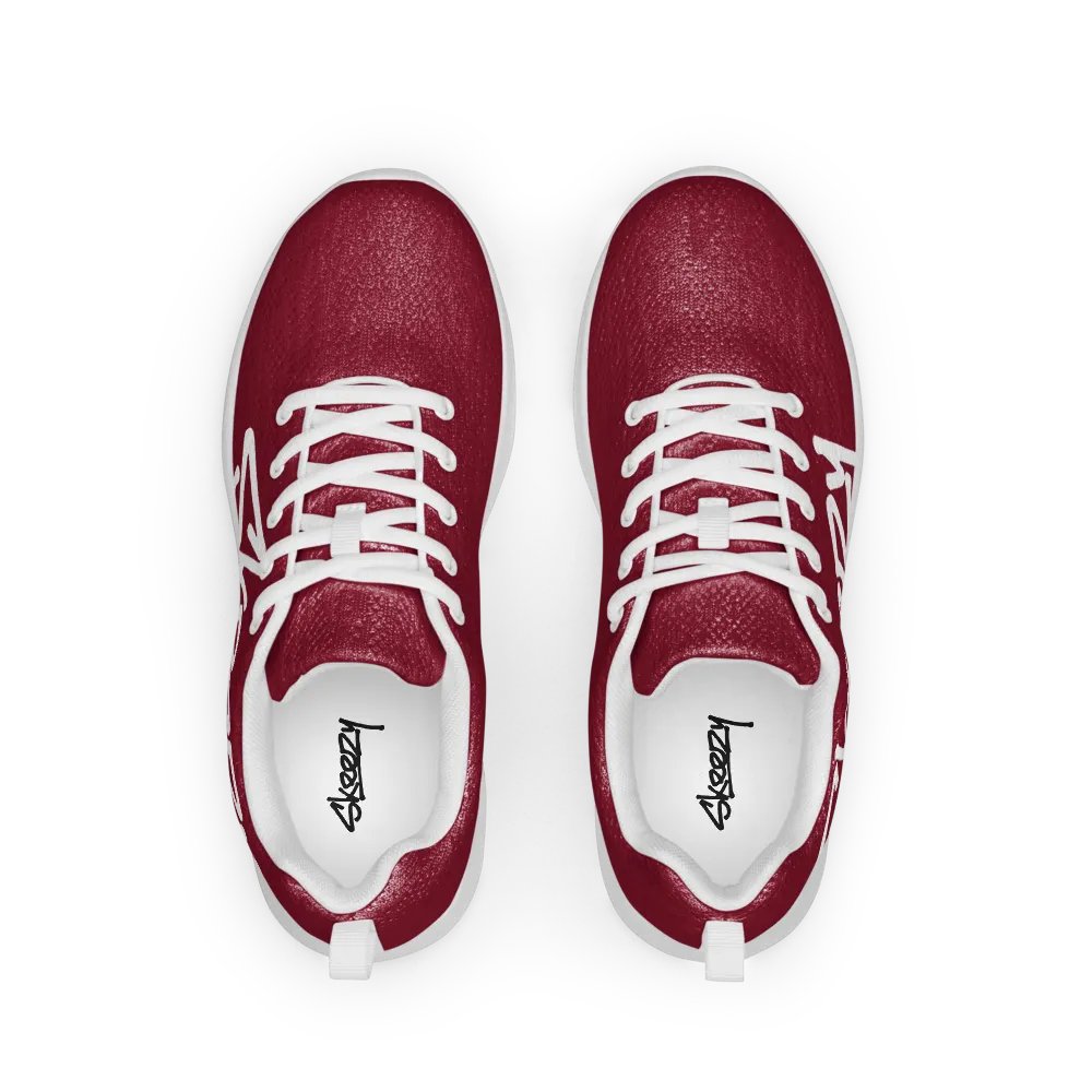 Solid Color Skeezy DRK RED/WHT product image (2)