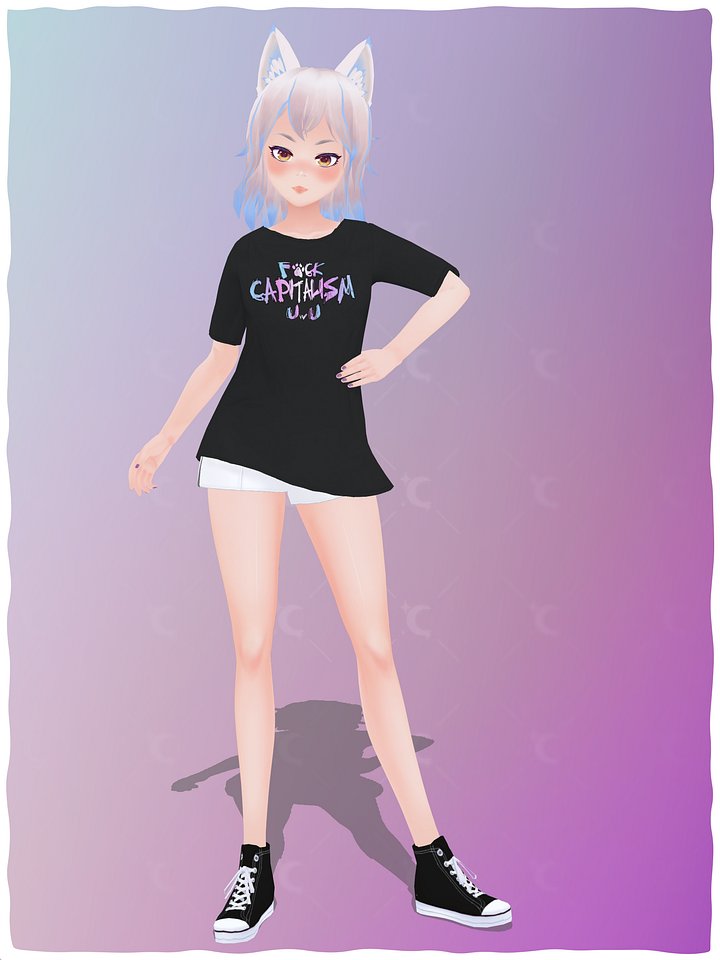 [VRoid Digital] Lunazera Shirt pack for VRoid Models product image (2)