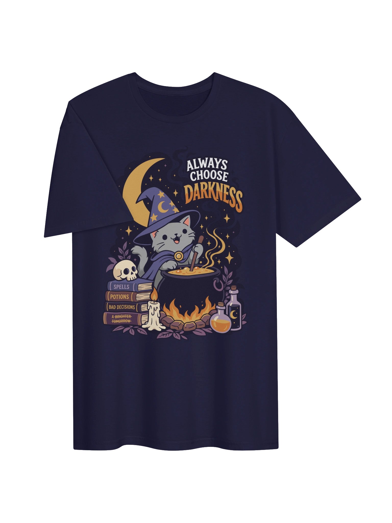 Always Choose Darkness Gray Cat Shirt product image (4)