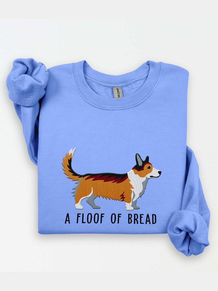 A Floof of Bread Sweatshirt (Embroidered) of a Cardigan Welsh Corgi(Sable) product image (1)