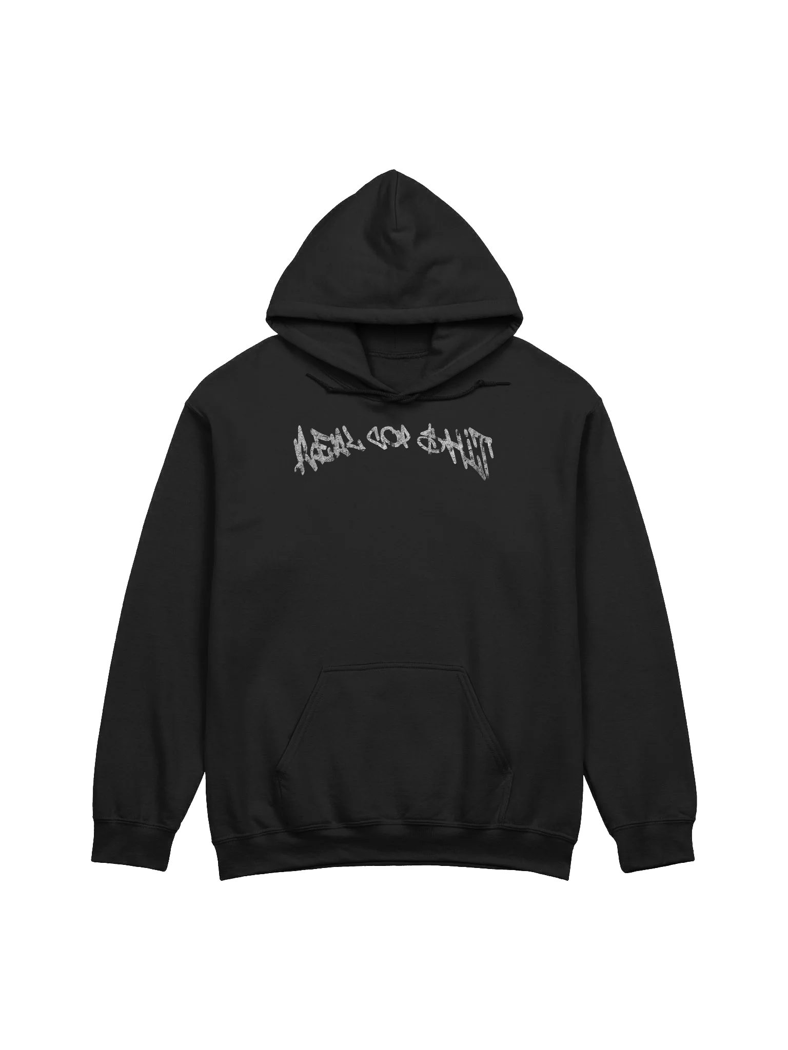REAL COP SHIT TEXT BASIC HOODIE product image (1)