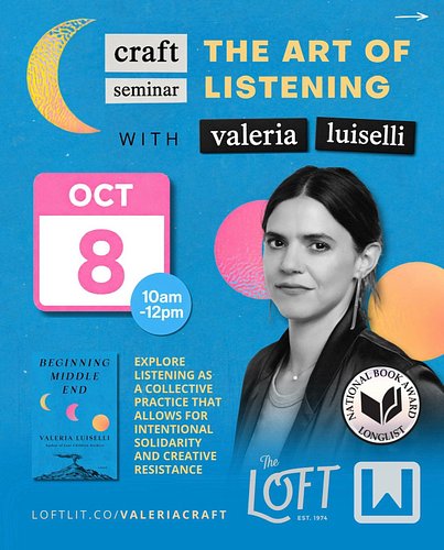 🎤📘 Join us this Thursday, October 8, for a morning craft seminar and an evening reading with award-winning author and former ...
