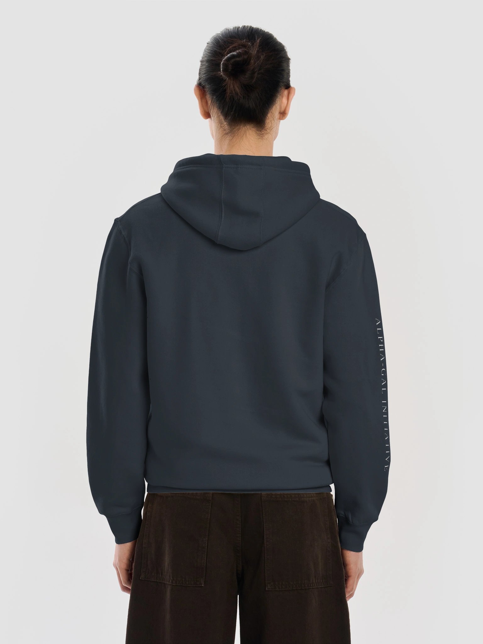 Navy / White Unisex Zip Hoodie product image (6)