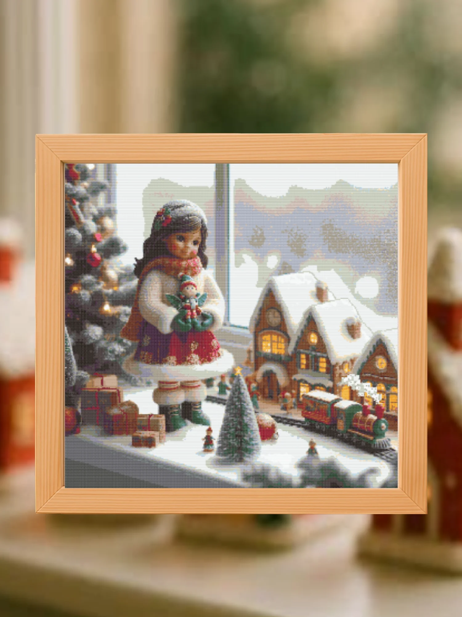Little Christmas By The Window Cross Stitch Pattern product image (1)