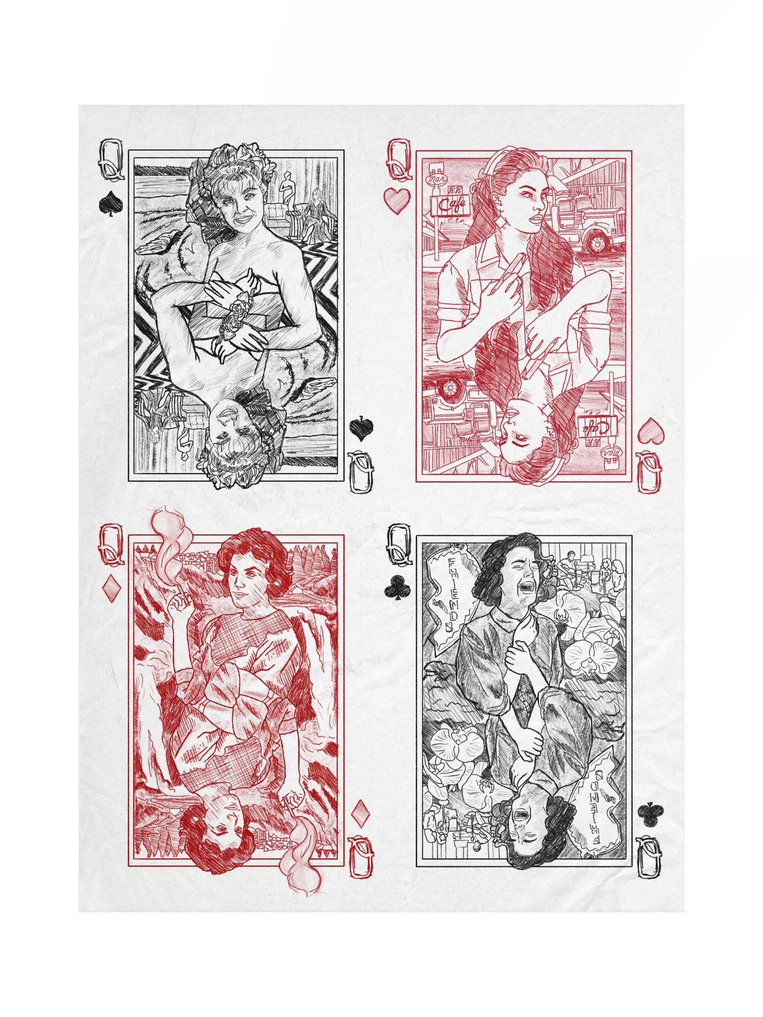 Four Queens, Two Peaks Poster product image (1)