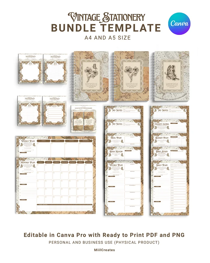 Vintage Stationery Template product image (1)