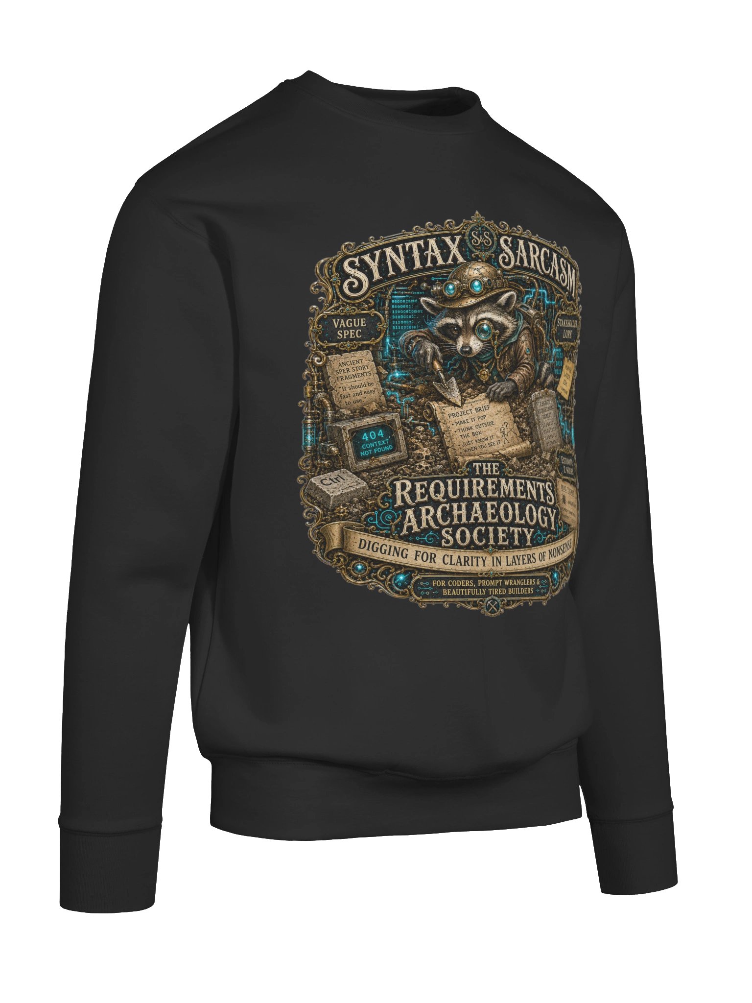 Syntax & Sarcasm Requirements Archaeology Cotton Heritage Premium Sweatshirt product image (10)