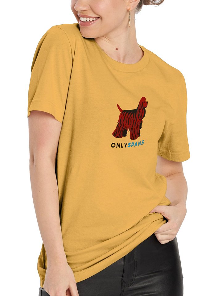 Only Spans T-Shirt(Embroidered) of an American Cocker Spaniel(Liver) product image (2)