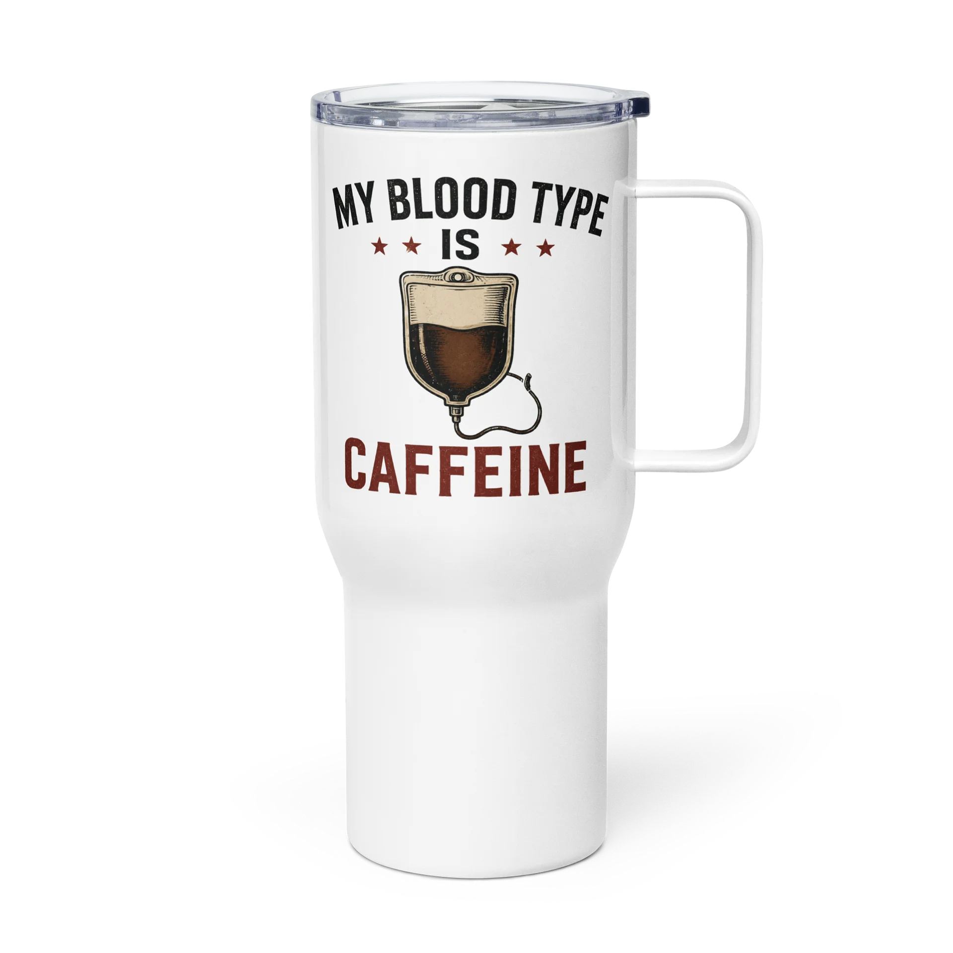 Powered by Caffeine Travel Mug product image (4)