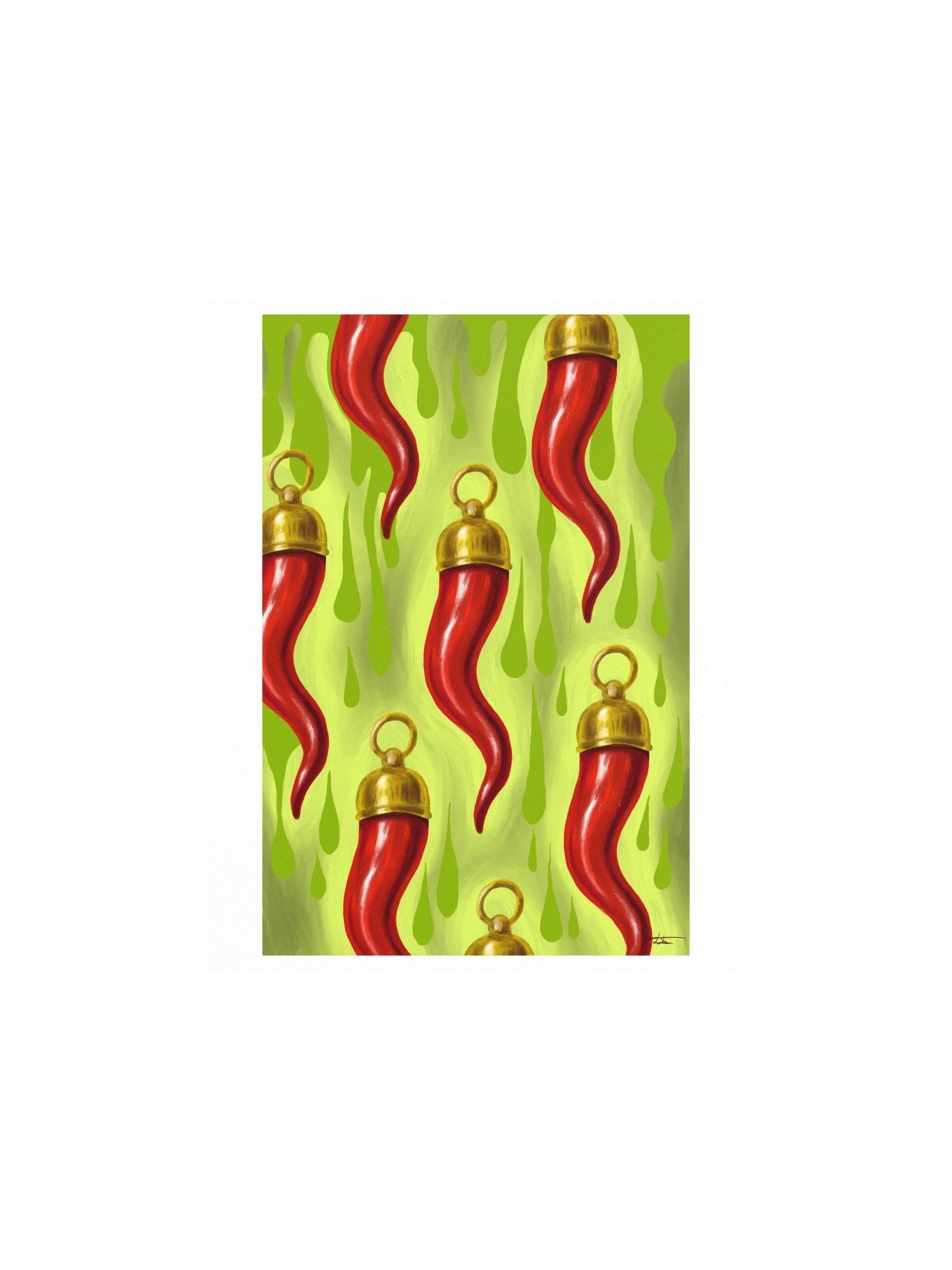 "Cornicello" Mini Poster | Lucky Charms Collection product image (1)
