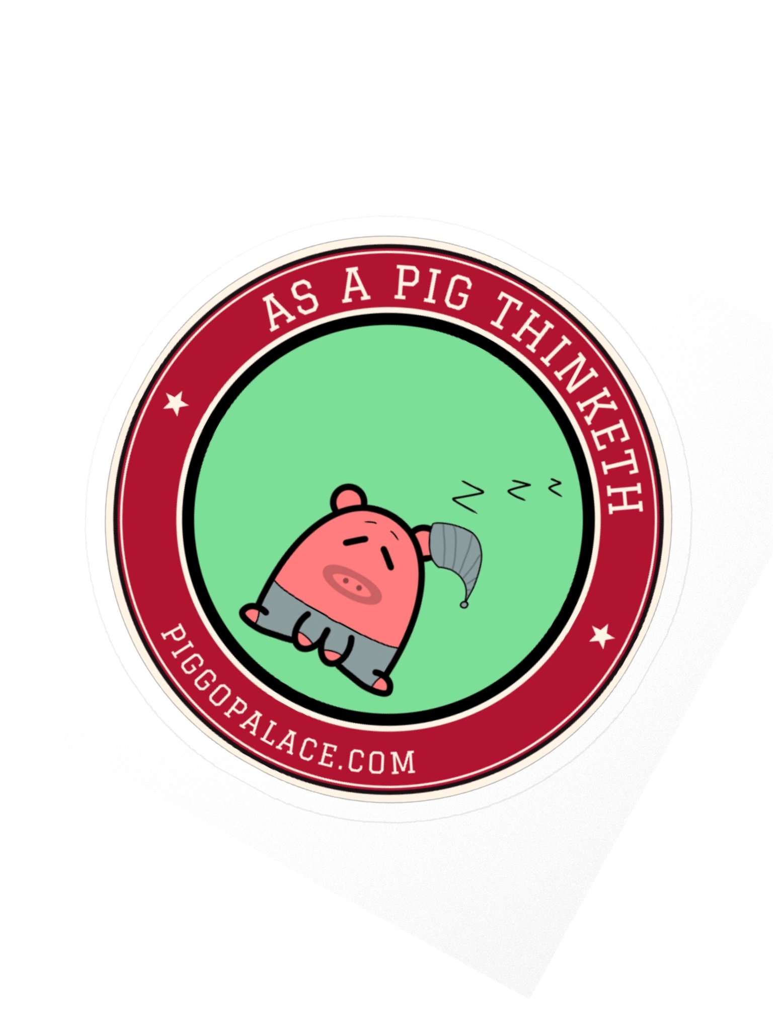 Sleepy Pig Sticker | As a Pig Thinketh product image (6)