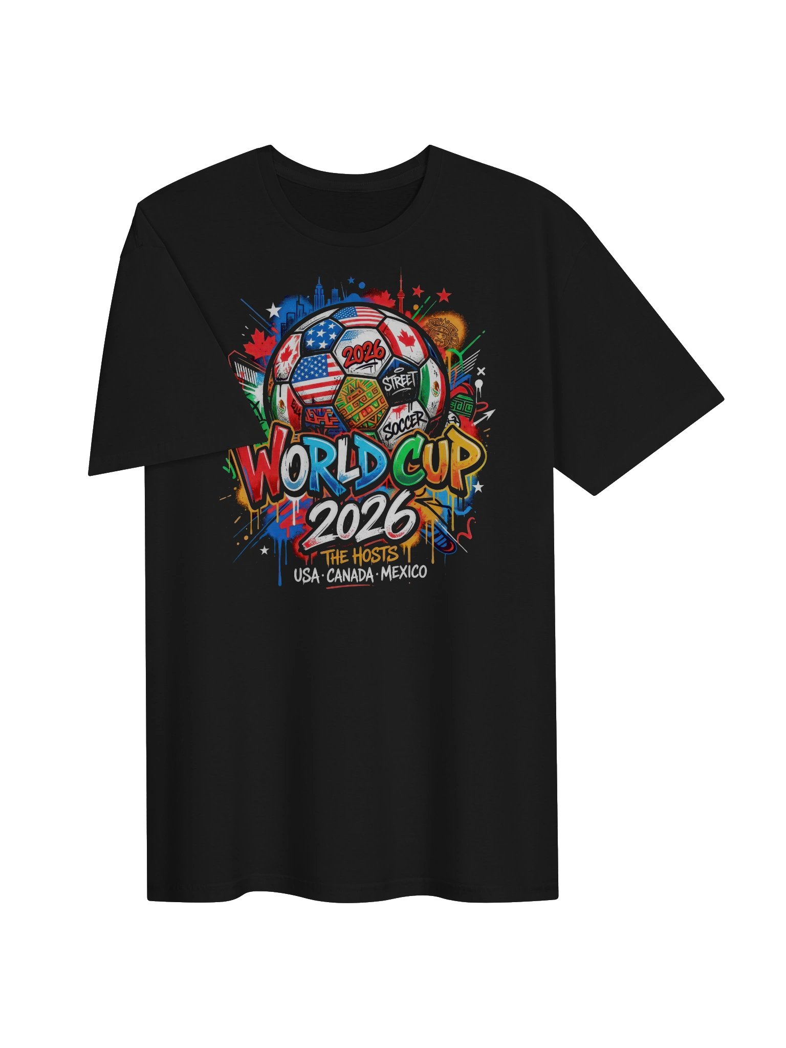 World Cup 2026 The Graffiti Style Graphic Tee product image (4)
