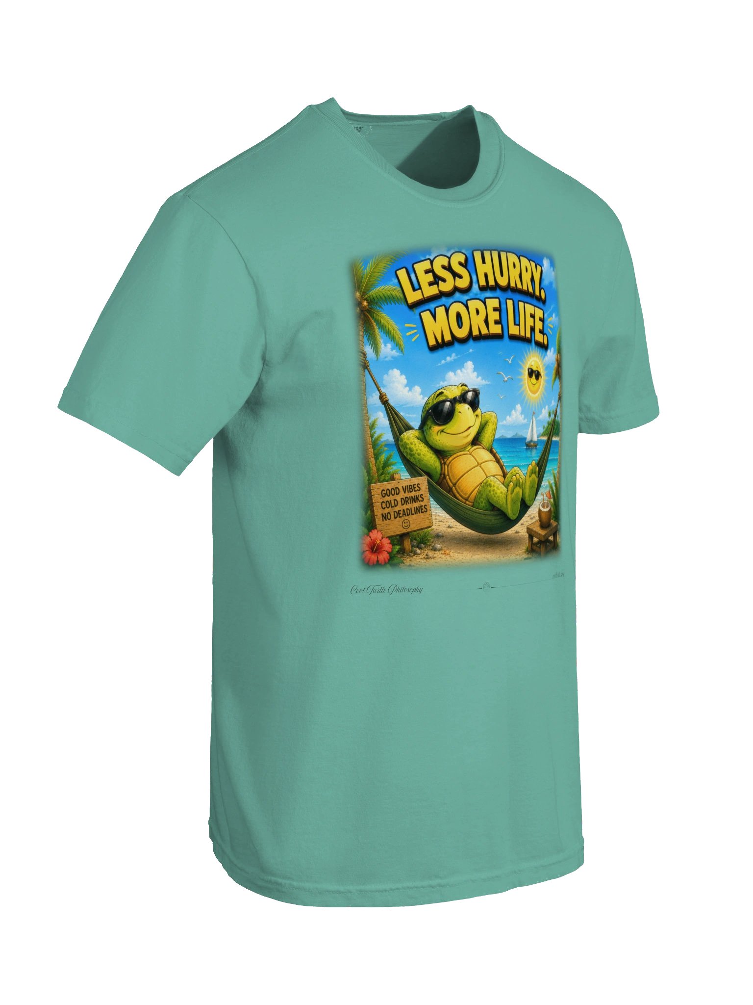 LESS HURRY. MORE LIFE. — Comfort Colors 1717 Heavyweight T-Shirt product image (3)