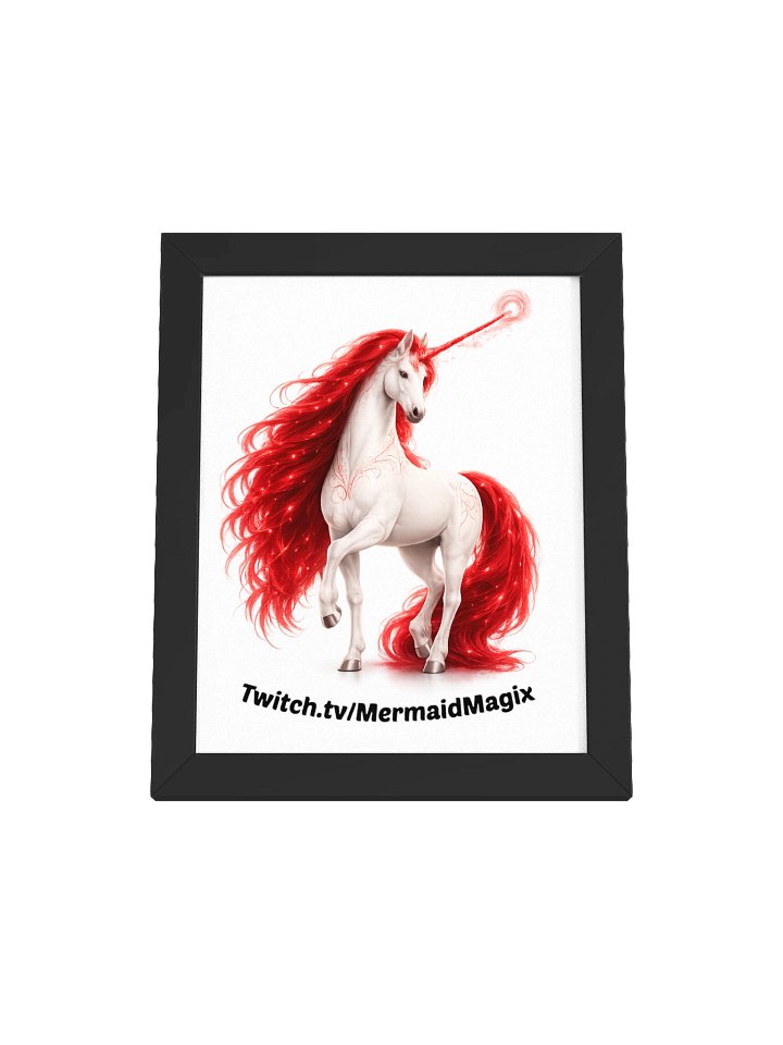 Radiant red Unicorn Print product image (5)