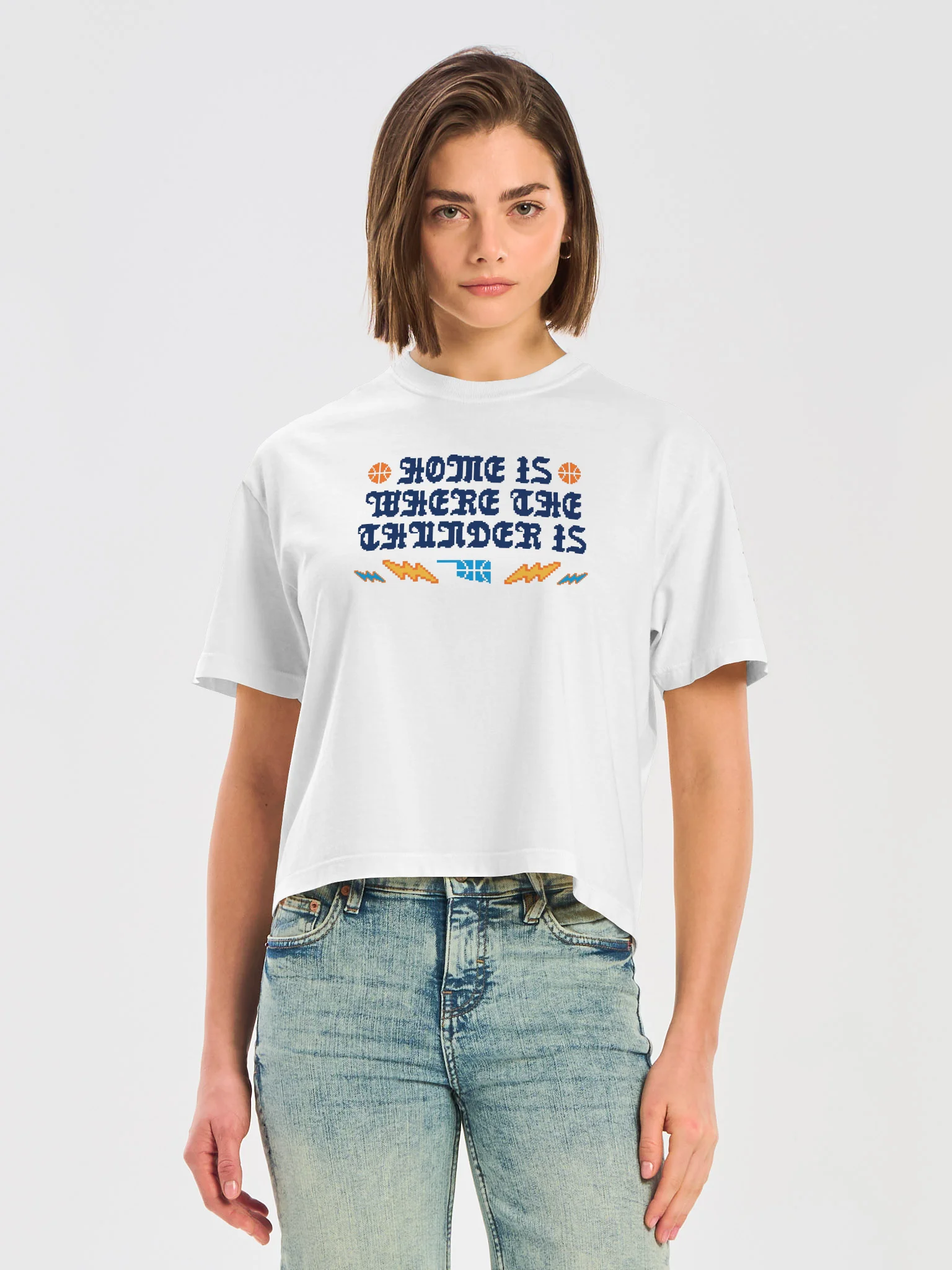 Home Is Where the Thunder Is Boxy Women's Tee product image (9)