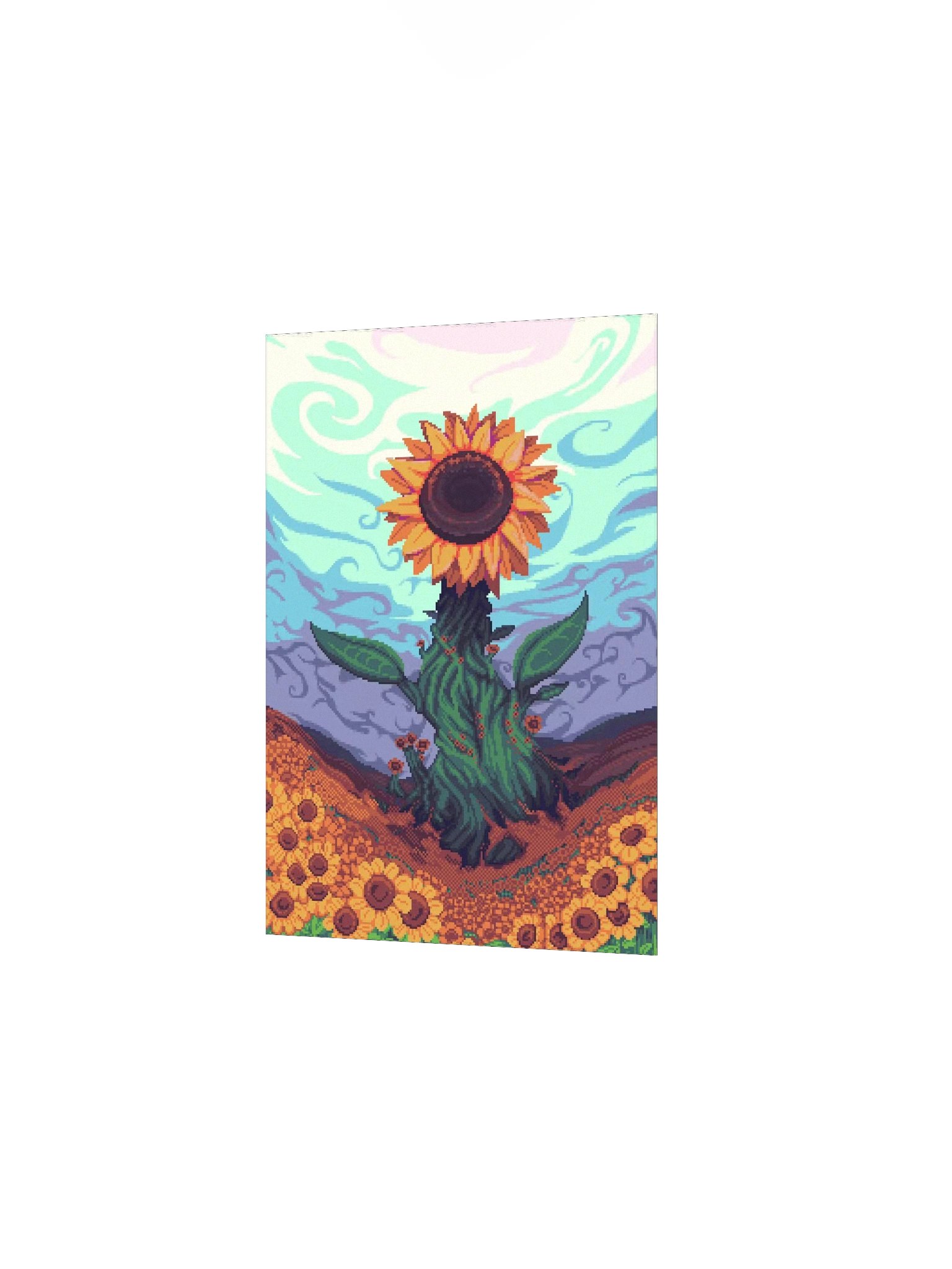 Sunflower Hills Pixel Art Poster product image (2)