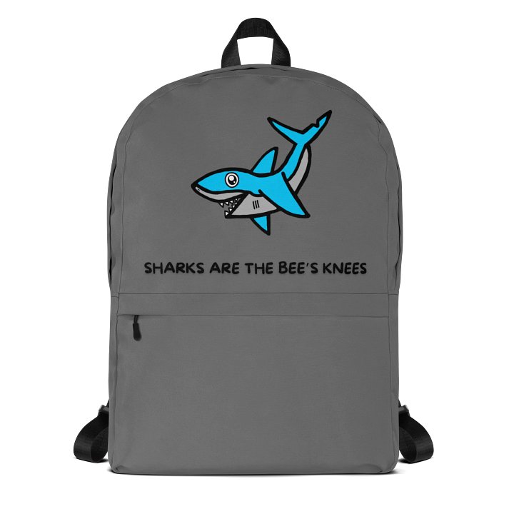Sharks are the BEE'S knees backpack product image (1)