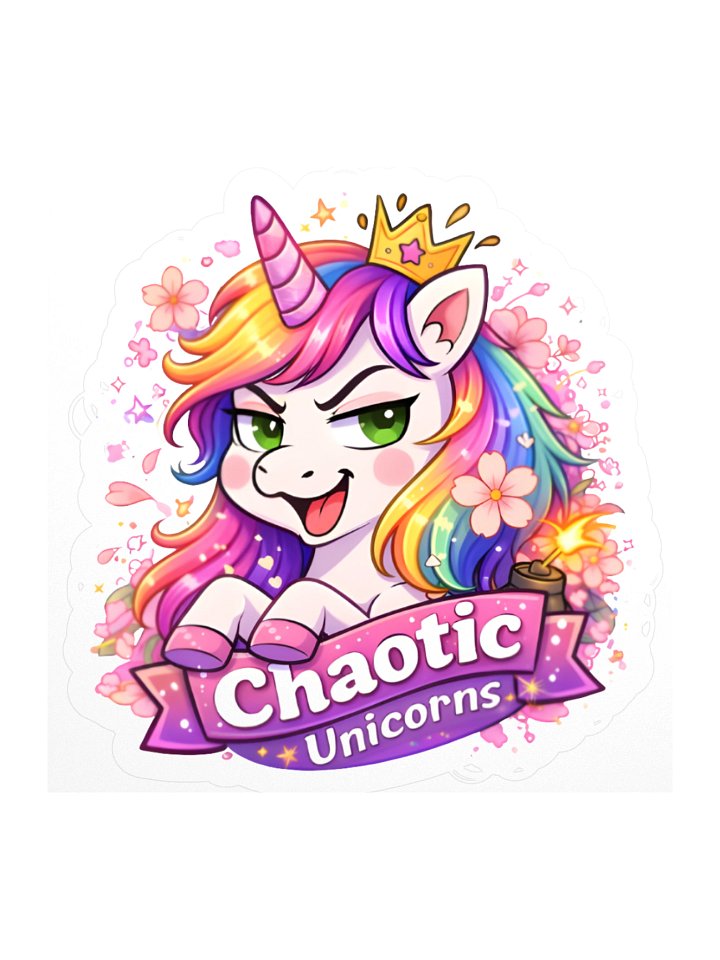 🦄 Chaotic Unicorns – Chaos Queen Sticker product image (2)