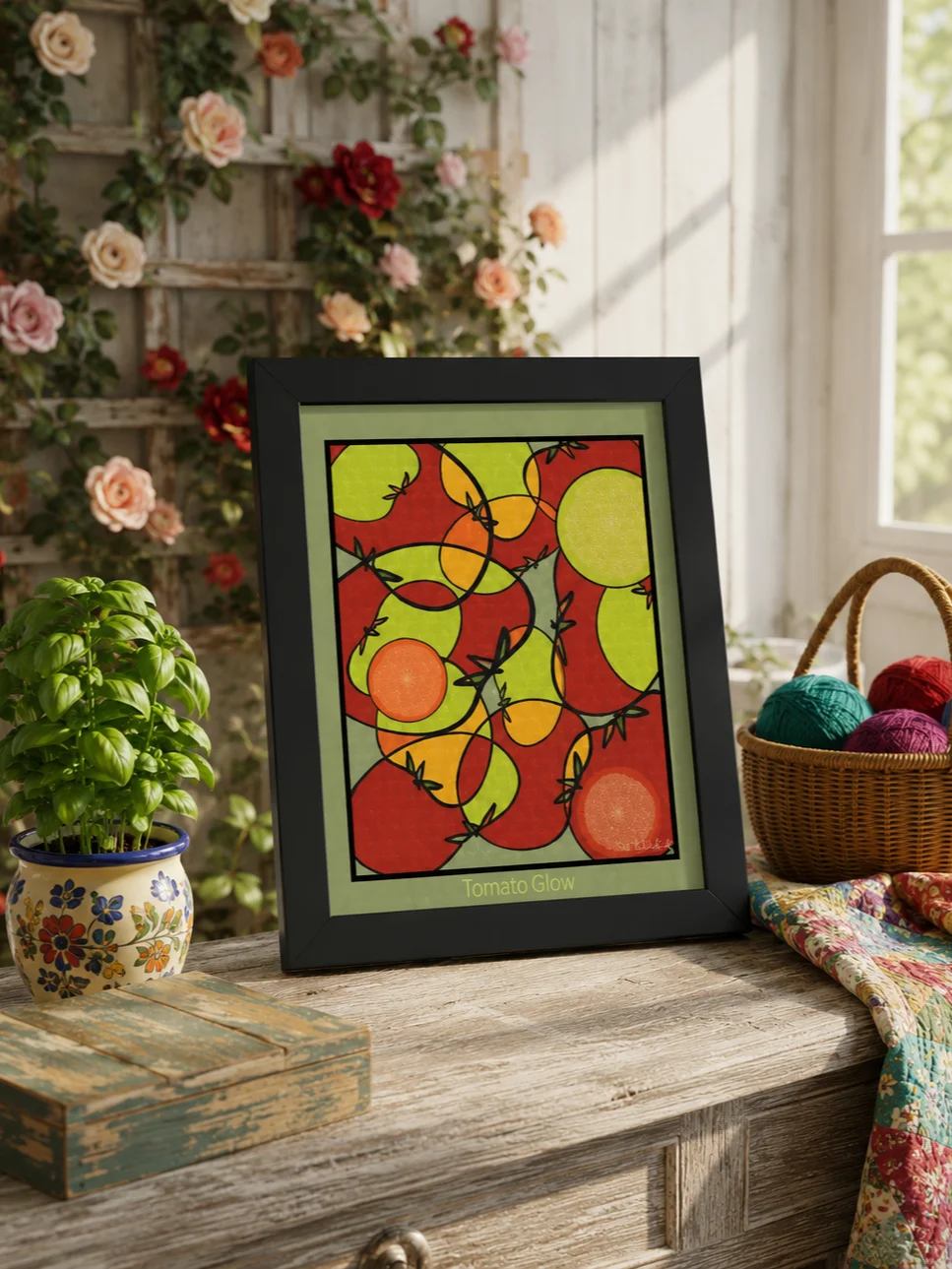 Tomato Glow – Framed Art Poster product image (1)