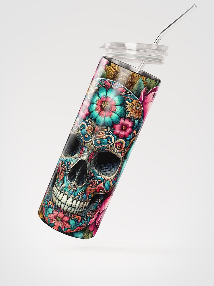 Fiesta Skull Stainless Steel Tumbler product image (2)