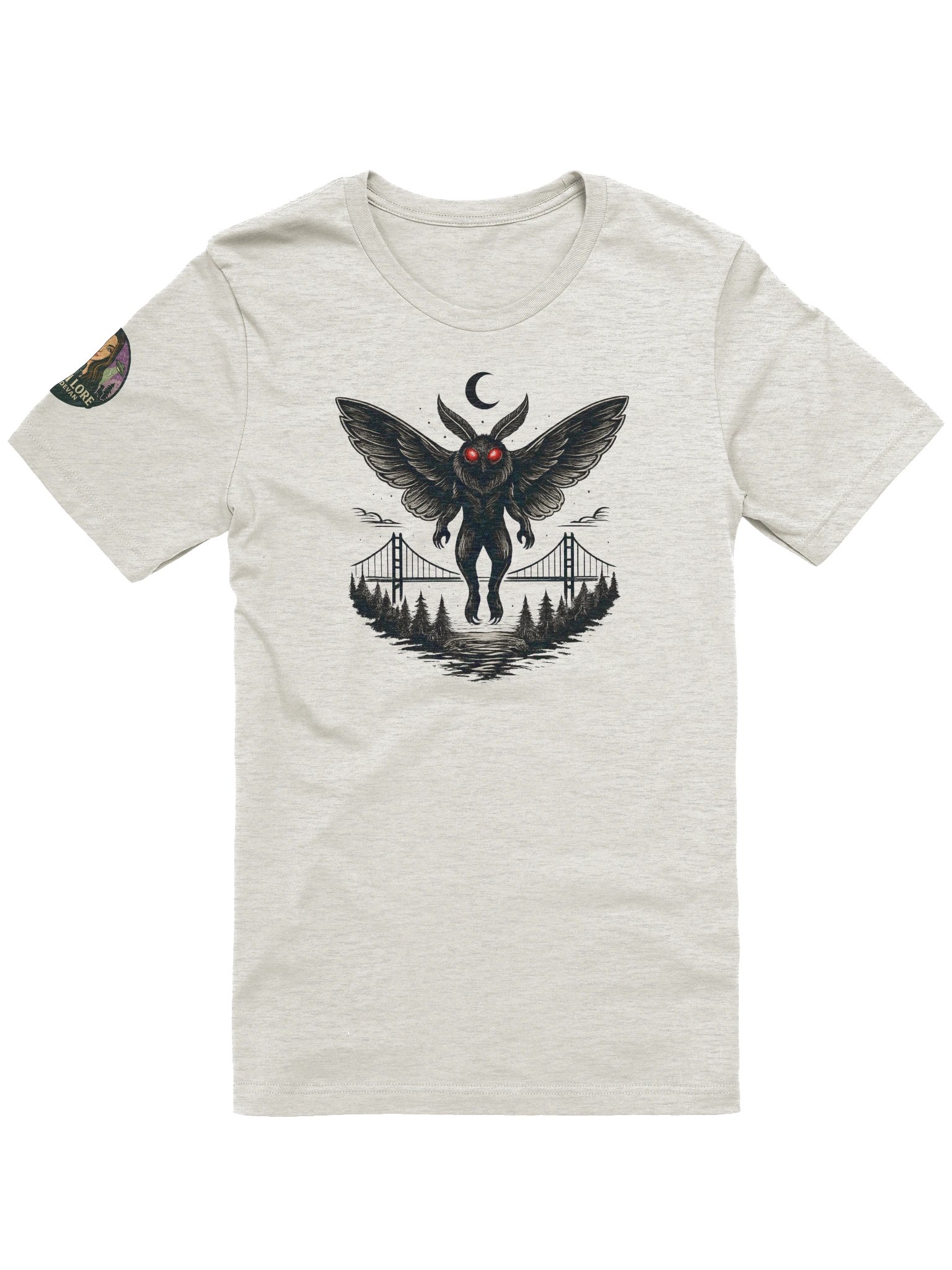 MOTHMAN OUTLINE SUPER SOFT T-SHIRT product image (97)