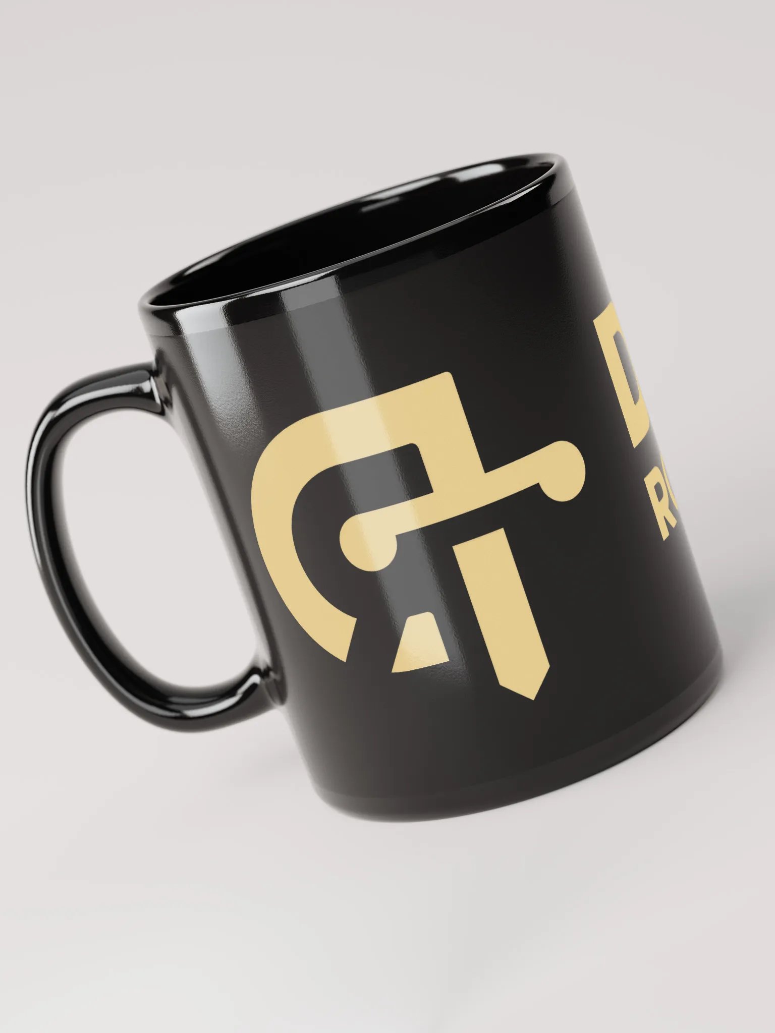 Dom's Roundtable Black Glossy Mug product image (3)