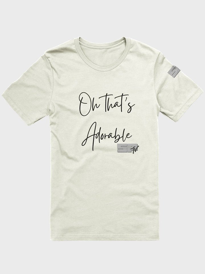 That's Adorable. Grey logo - logo on sleeve - shirt LIGHT colors product image (1)