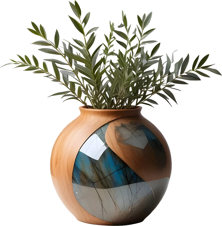 Celestial Grace – Boho Chic Vase PNG product image (1)