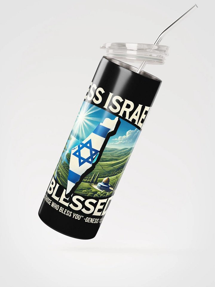 Bless Israel – Be Blessed Stainless Steel Tumbler product image (2)