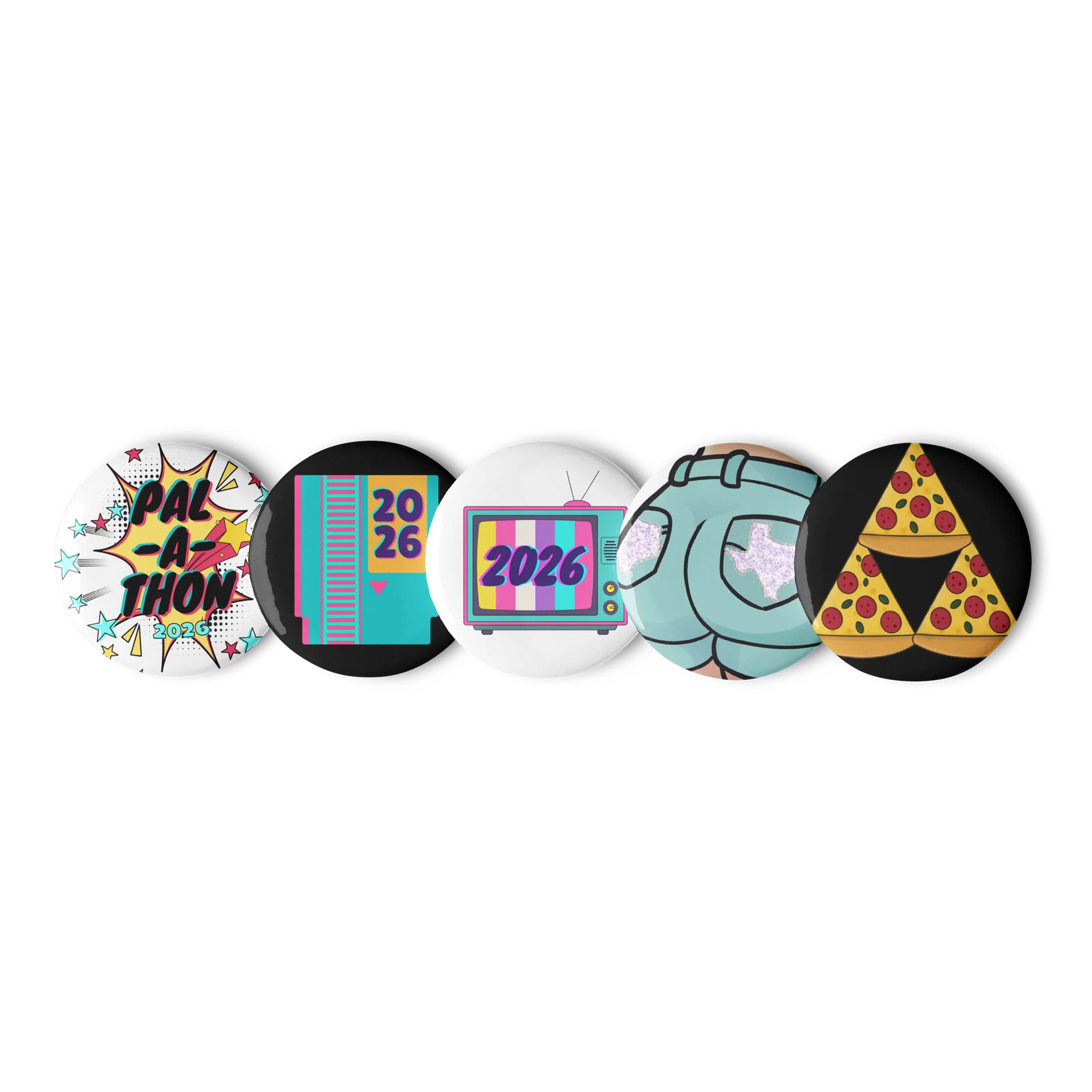 Pal-a-thon 2026 Pin Button Set product image (1)