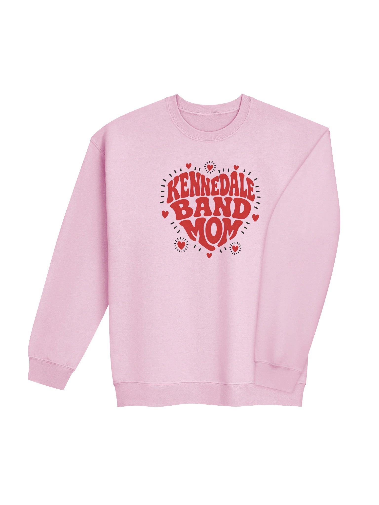 Kennedale Band Mom Heart Crewneck product image (11)